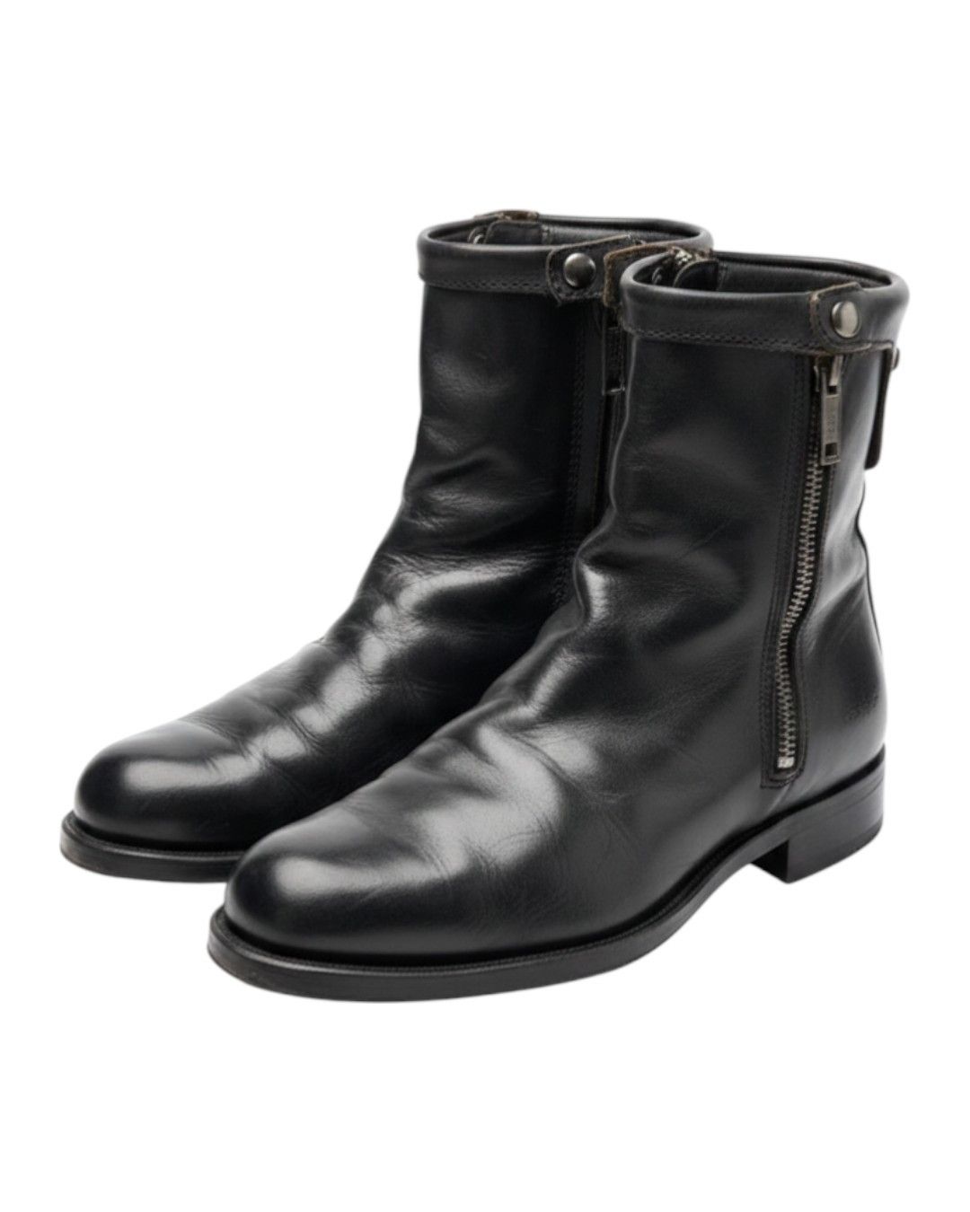 Dsquared2 DOUBLE CLOSURE LEATHER BOOTS Size US 8.5 / EU 41-42 - 1 Thumbnail