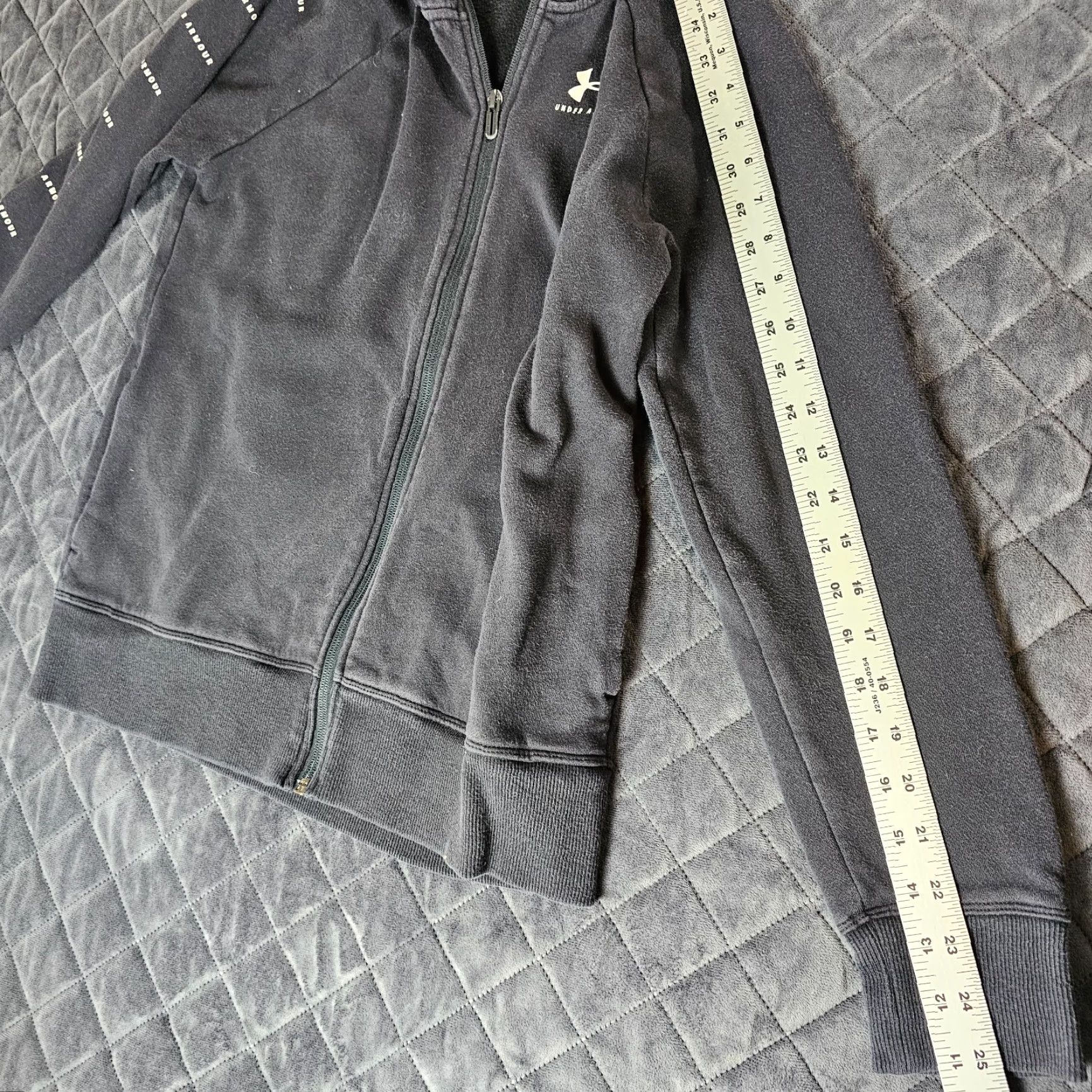 Under Armour VINTAGE Under Armour Hoodie Casual Full Zip Microfiber Men’s XS Black Loose Size US XS / EU 42 / 0 - 6 Thumbnail