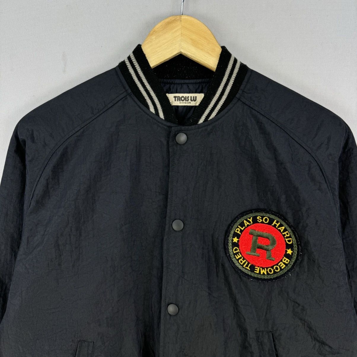 Vintage Vintage 90’s Trois Lu Bomber Jacket Size US M / EU 48-50 / 2 - 4 Thumbnail