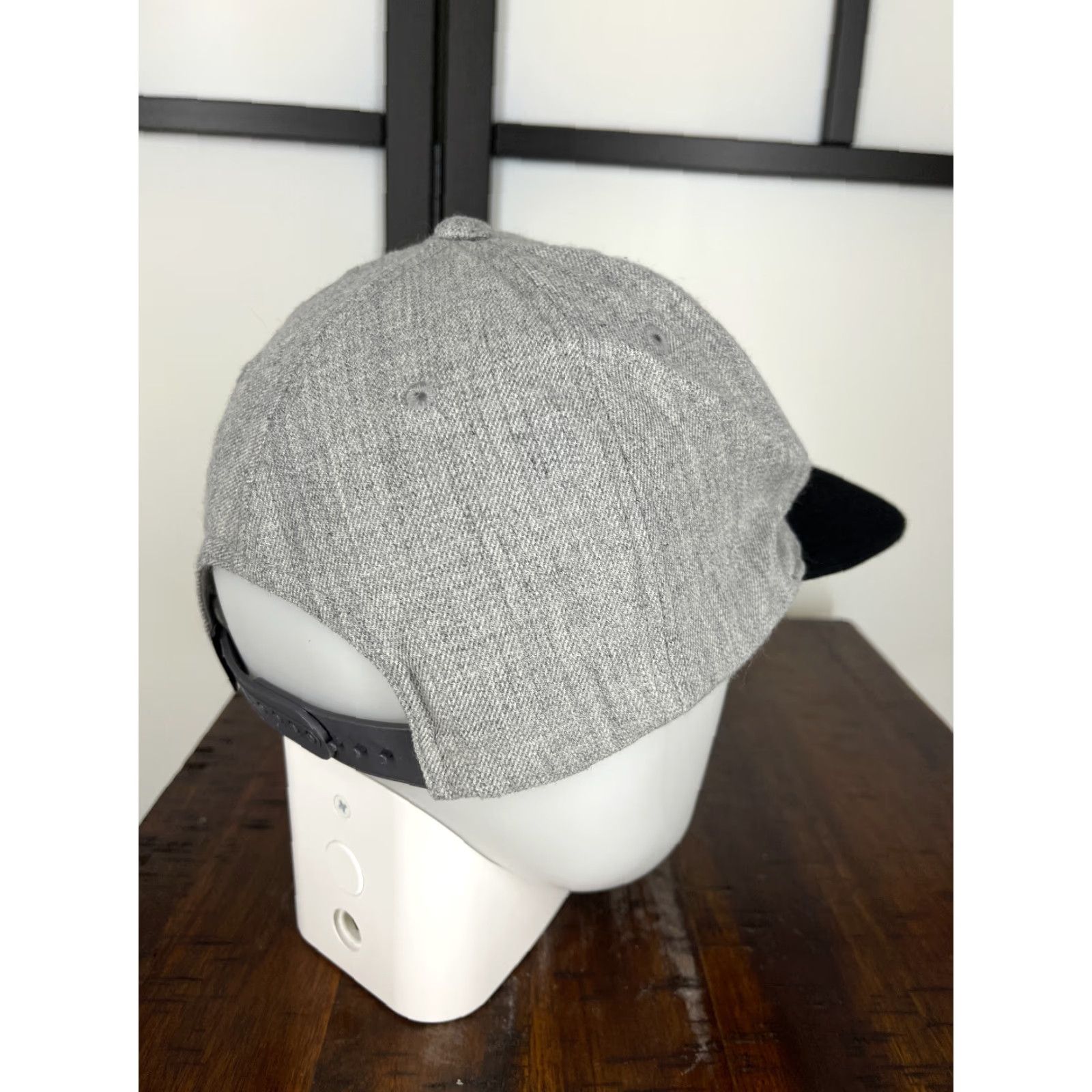 RVCA RVCA Hat Cap Snap Back Adult One Size Gray Embroidered Skate Wool Blend Size ONE SIZE - 7 Thumbnail