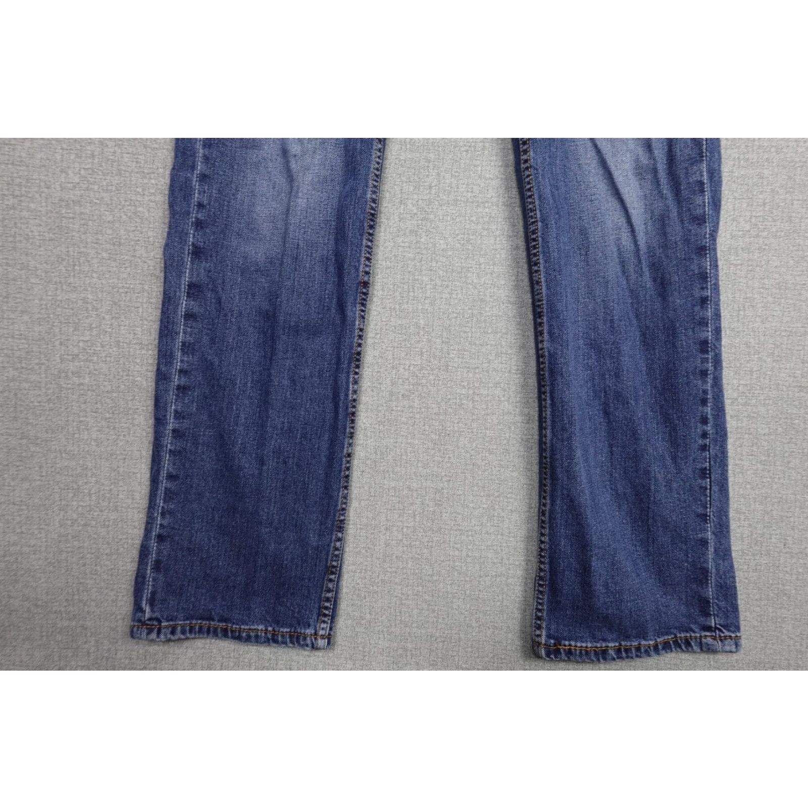 Levi's Levi's 514 Jeans Men 36x30 Blue Dark Wash Denim Stretch Comfort Slim Straight Size US 36 / EU 52 - 3 Thumbnail
