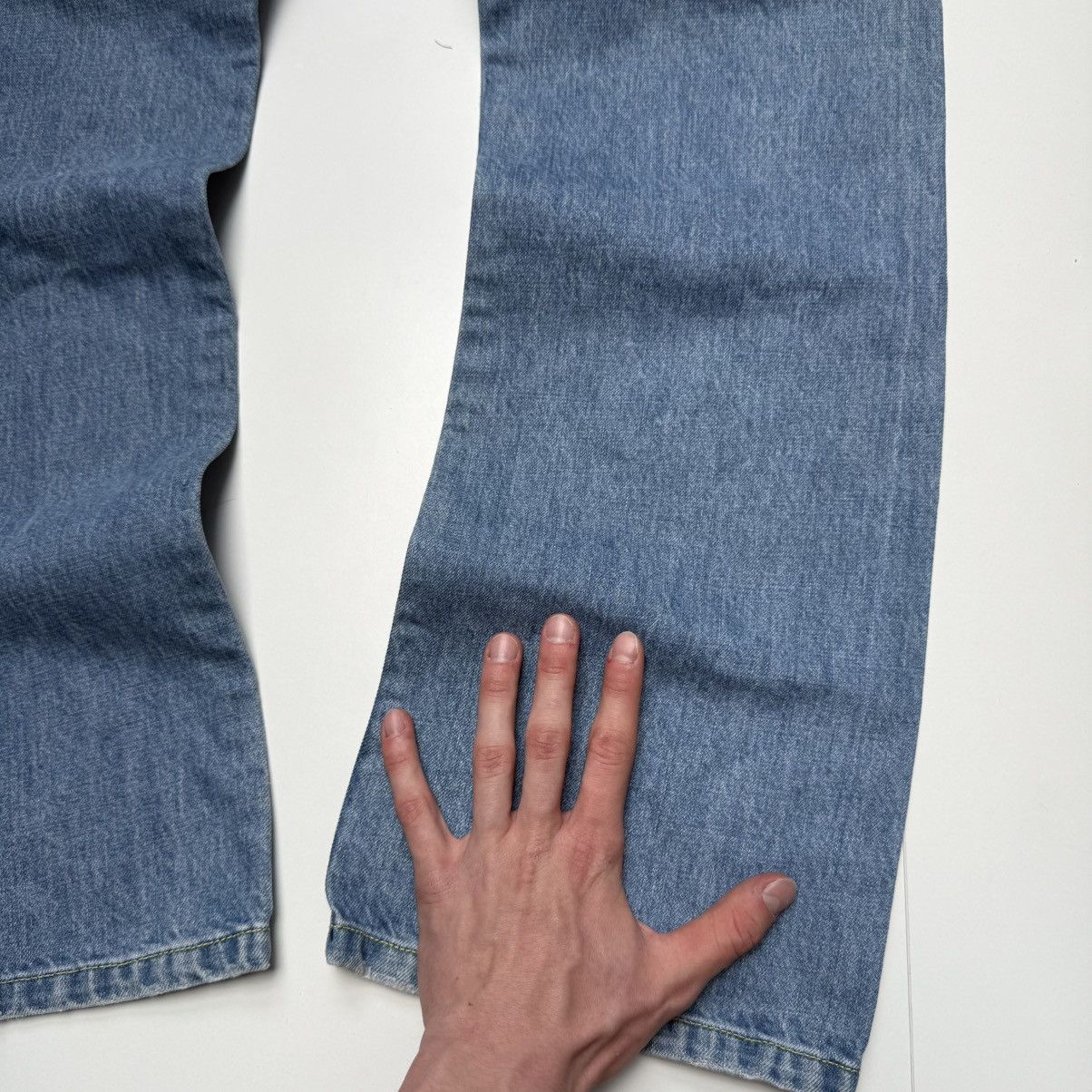 Armani Vintage armani big logo indigo series baggy faded jeans Size US 34 / EU 50 - 5 Thumbnail