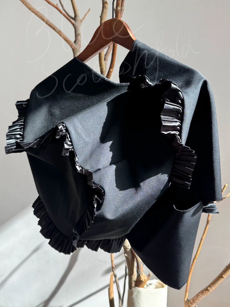 Comme des Garcons Comme Des Garcons Mainline Ruffled Distorted Cape Top Size S / US 4 / IT 40 - 3 Thumbnail