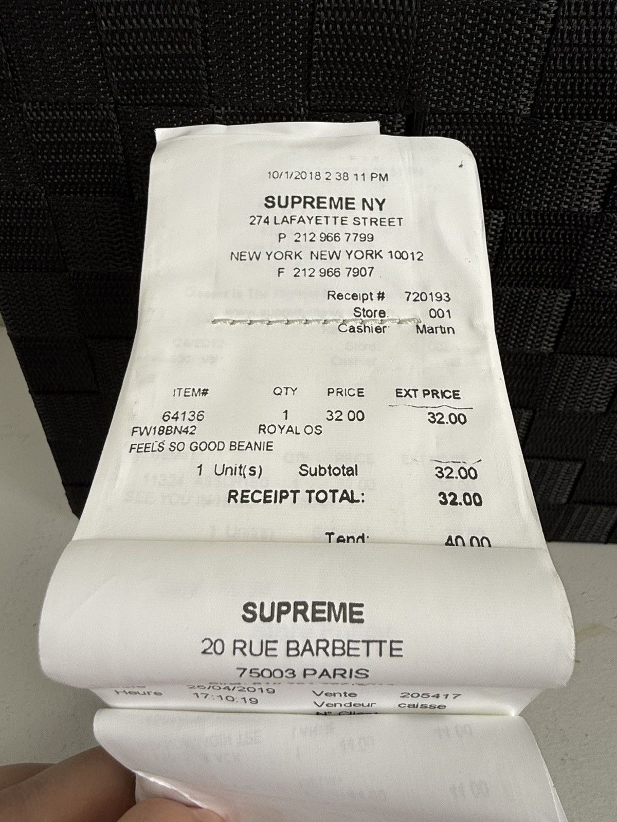 Maison Margiela × Supreme Supreme x MM6 Maison Margiela Receipt Wallet Size ONE SIZE - 4 Thumbnail