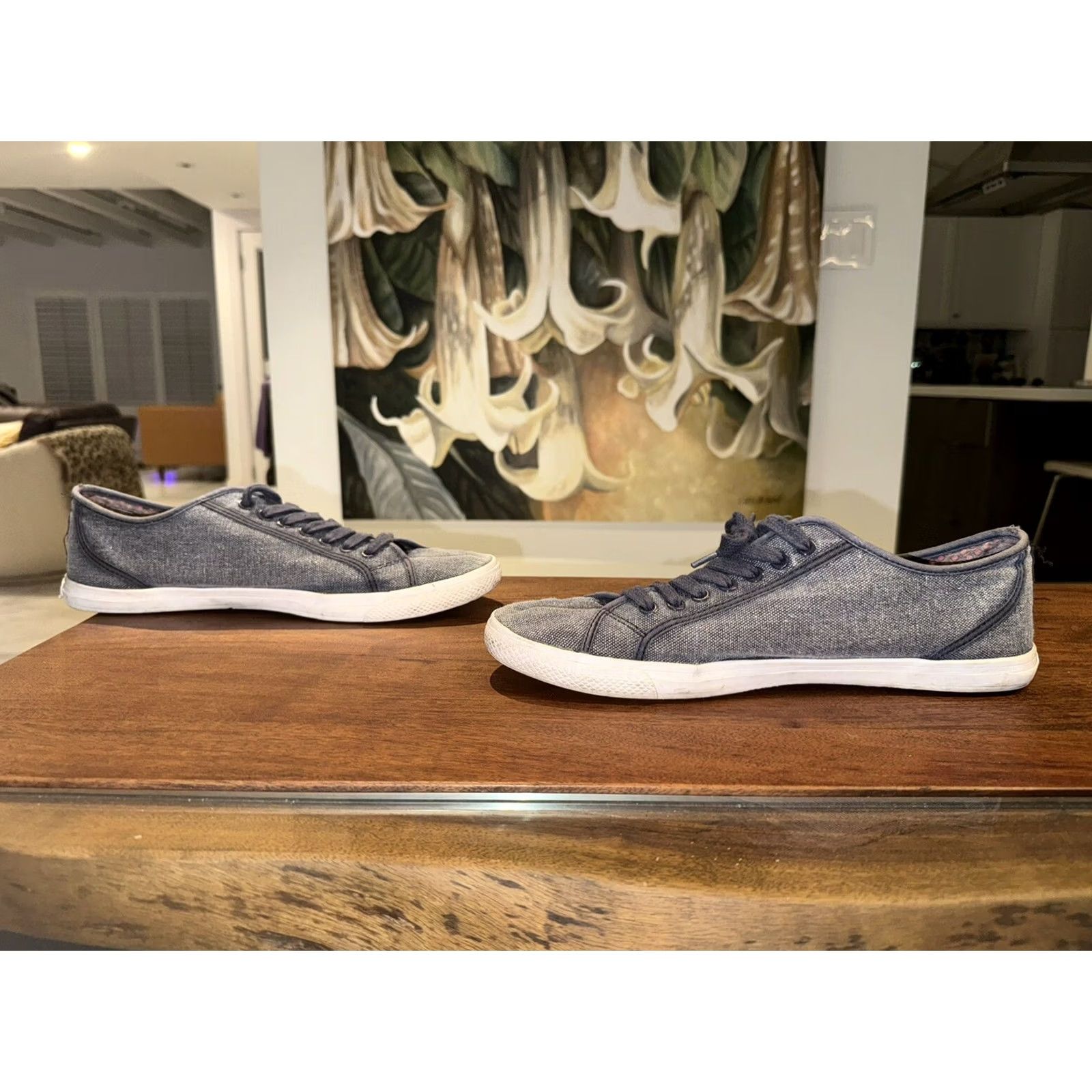 Ben Sherman Ben Sherman Sneakers Canvas Blue Size 11 Men Casual Shoe Footwear Sneaker US 11 Size US 11 / EU 44 - 4 Thumbnail