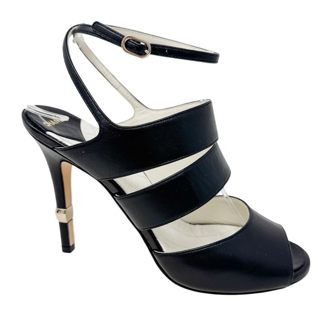 Chanel Chanel Classic CC Logo Ankle Strap Sandals size 38C US7 Size US 8 / IT 38 - 11 Thumbnail