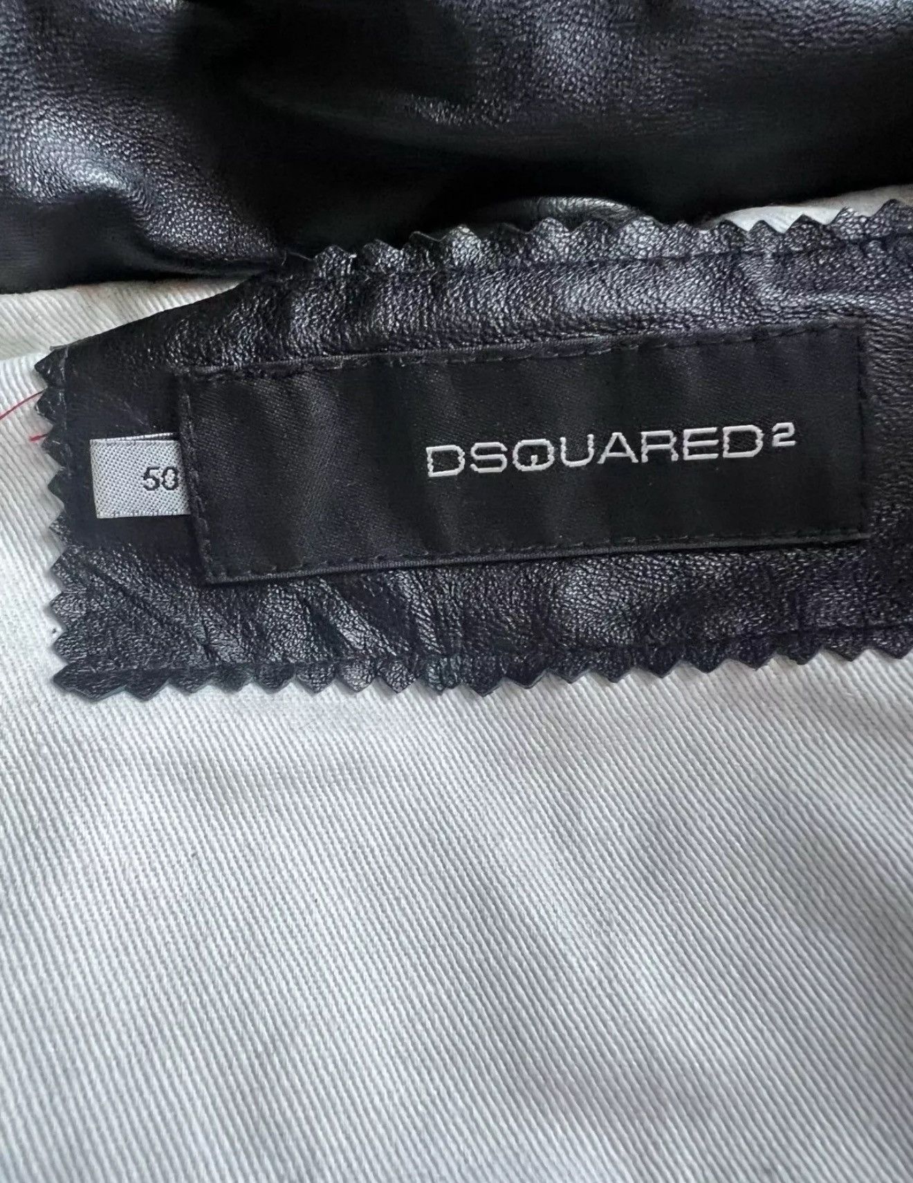 Dsquared2 2000’s Fur Hooded Leather Bomber Jacket Size US M / EU 48-50 / 2 - 6 Thumbnail