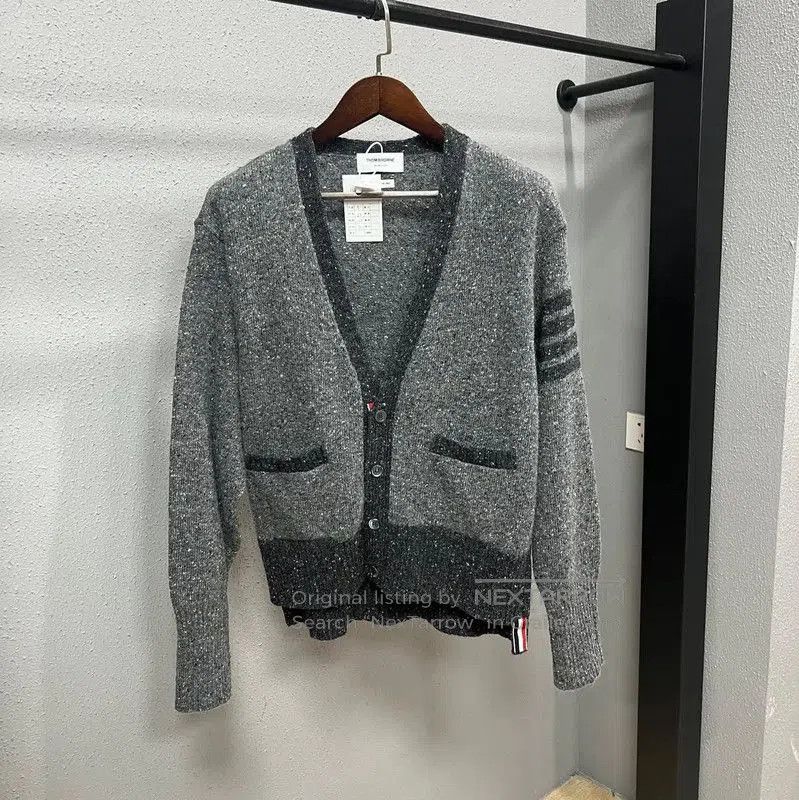 Thom Browne Thom Browne Gray Wool Women's Cardigan . Size L / US 10 / IT 46 - 1 Thumbnail