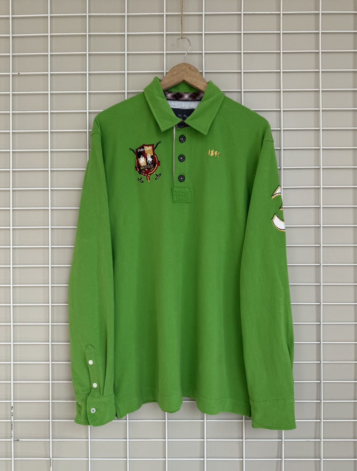 Vintage St. Moritz 1899 Polo Club Rugby Shirt Mens Size XXL/XL Size US XXL / EU 58 / 5 - 1 Thumbnail