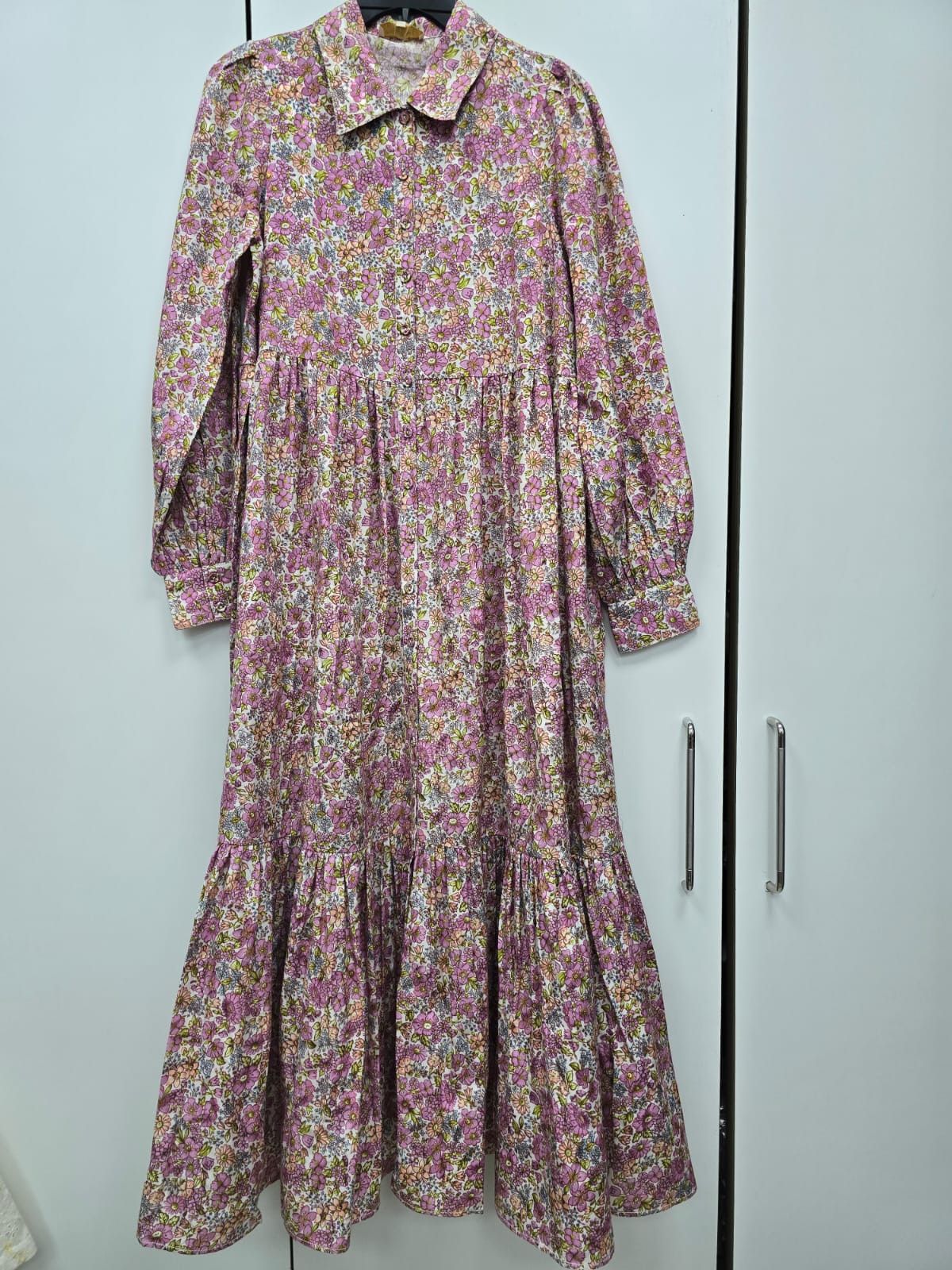 Other By Timo Floral Print High Neck Smock Dress Size S / US 4 / IT 40 - 2 Thumbnail