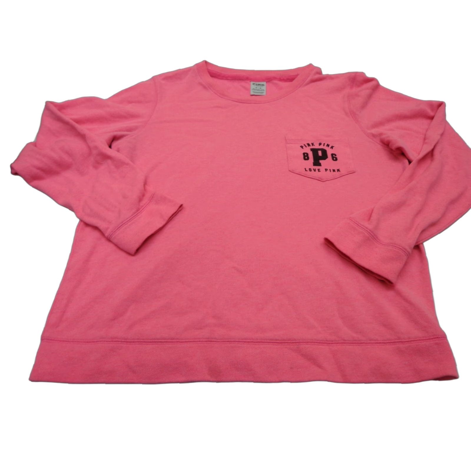 Victoria's Secret Victoria's Secret PINK Sweatshirt Pocket Size M Regular Womens Cotton Blend Zip Pullover Pink 60% Cotton 40% Polyester Gym & Training Size M / US 6-8 / IT 42-44 - 1 Thumbnail