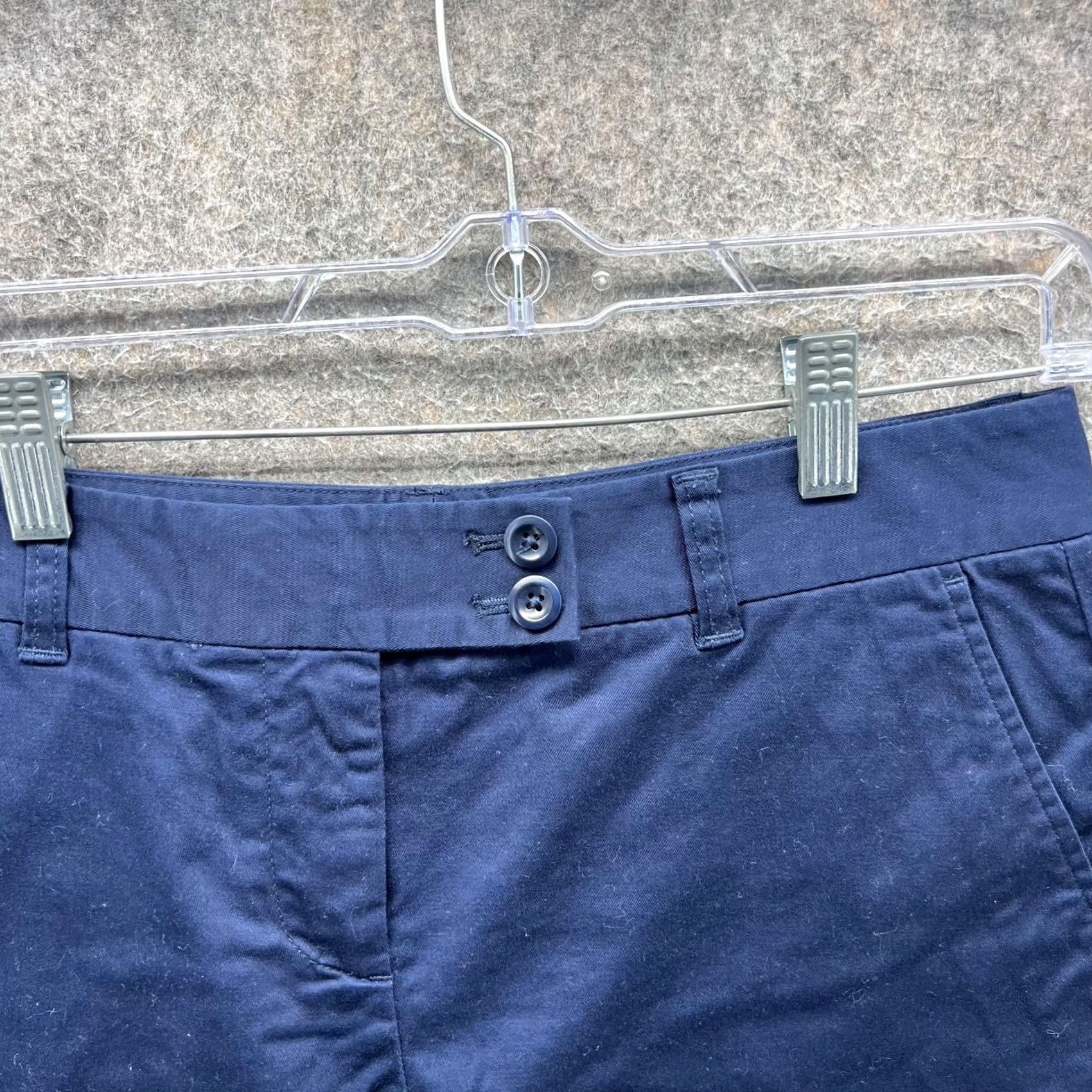Vineyard Vines Vineyard Vines Shorts Womens 8 Blue Chino Twill Stretch Flat Front Casual Size 30" / US 8 / IT 44 - 6 Thumbnail