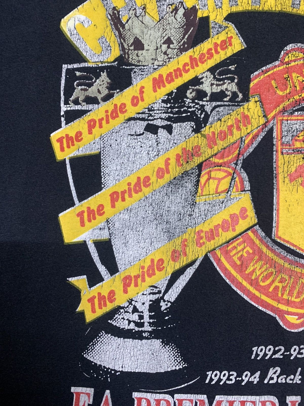 Vintage 🔴 Vintage Manchester United “Roll of Honour” Tee Size US XL / EU 56 / 4 - 7 Thumbnail