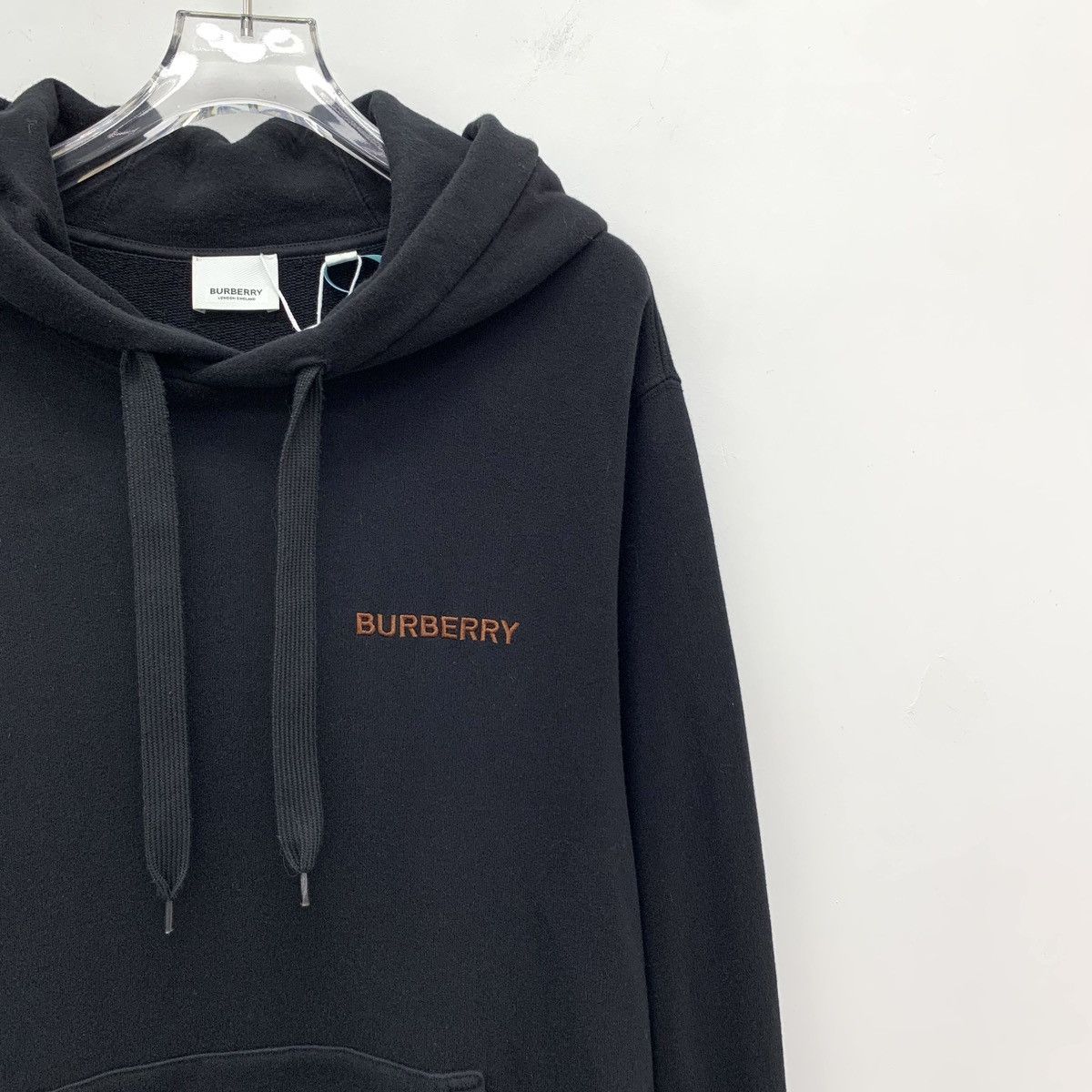 Burberry Burberry Black Logo Embroidered Hooded Sweatshirt K26WX Size US S / EU 44-46 / 1 - 3 Thumbnail