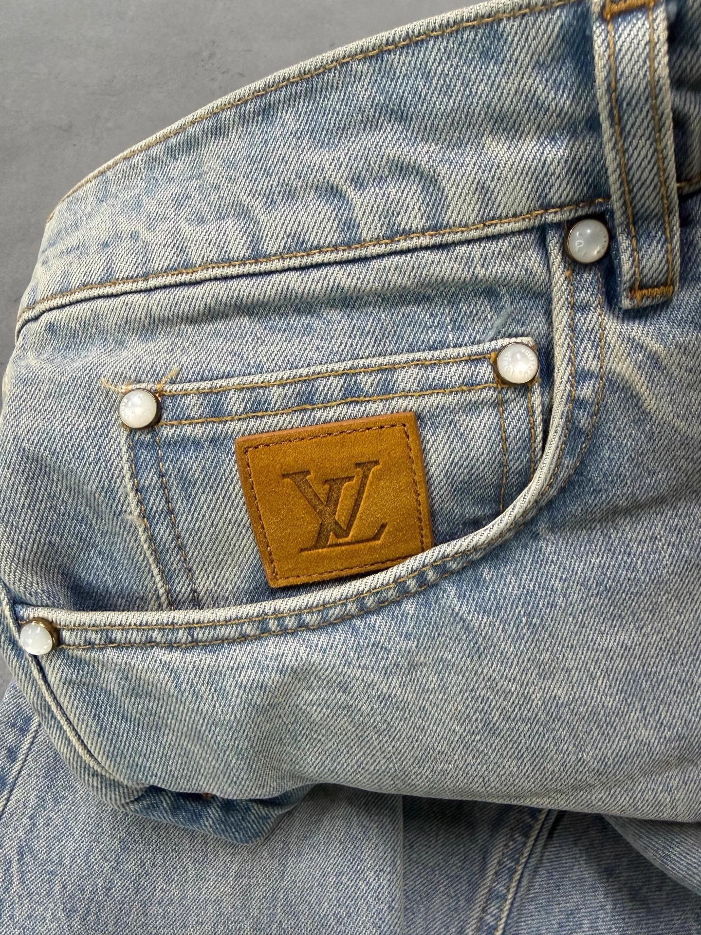 Louis Vuitton LV 25ss rare large jeans 40 Size US 40 / EU 56 - 3 Thumbnail