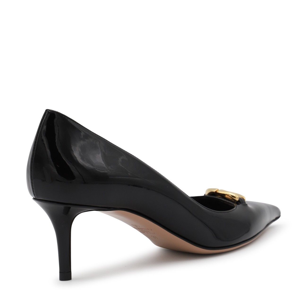 Valentino o1s22i1n0924 Vlogo Decollete Pumps in Black Size US 8 / IT 38 - 3 Thumbnail
