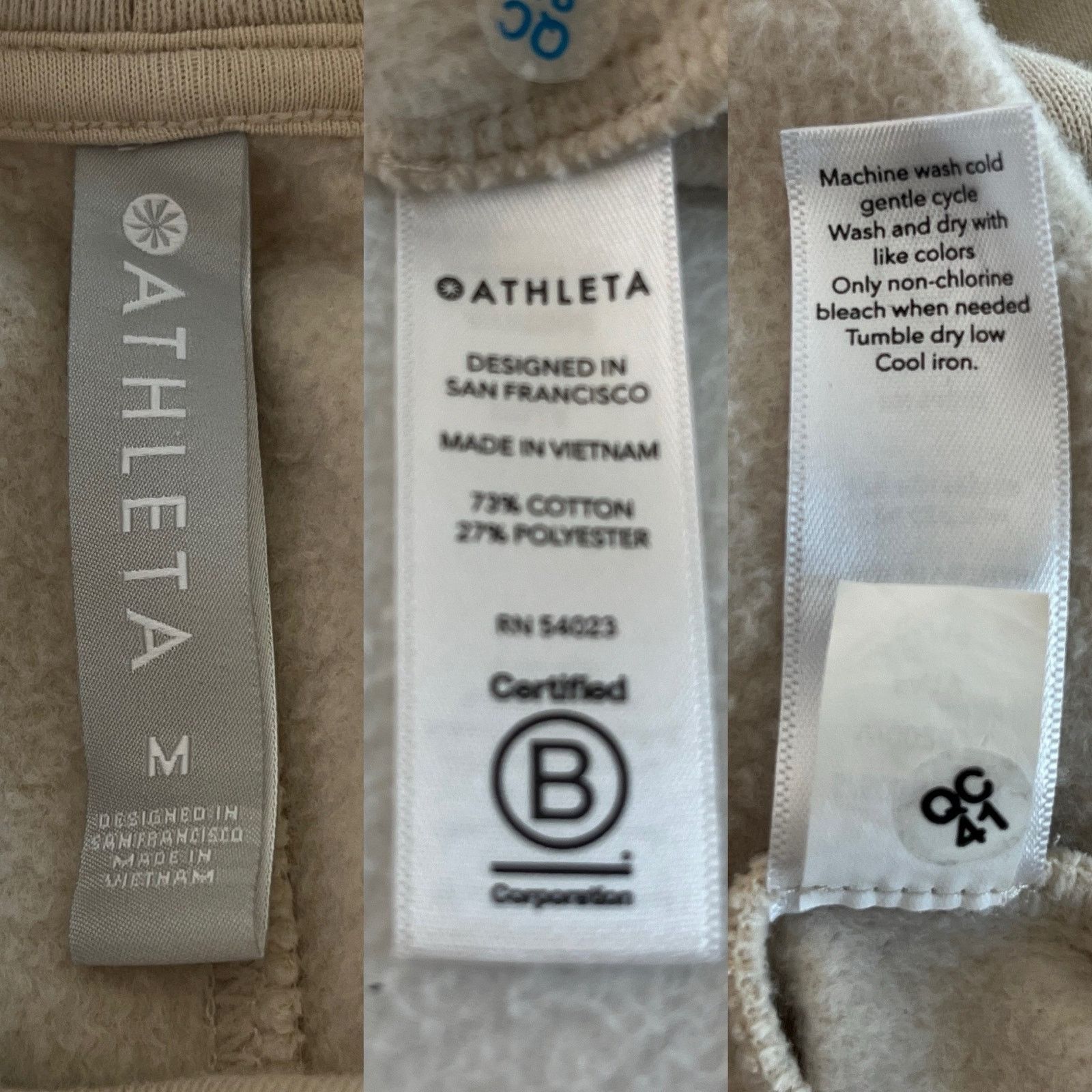 Athleta Athleta 24/7 Funnel Neck Sweatshirt Putty Medium Beige Size M / US 6-8 / IT 42-44 - 6 Thumbnail