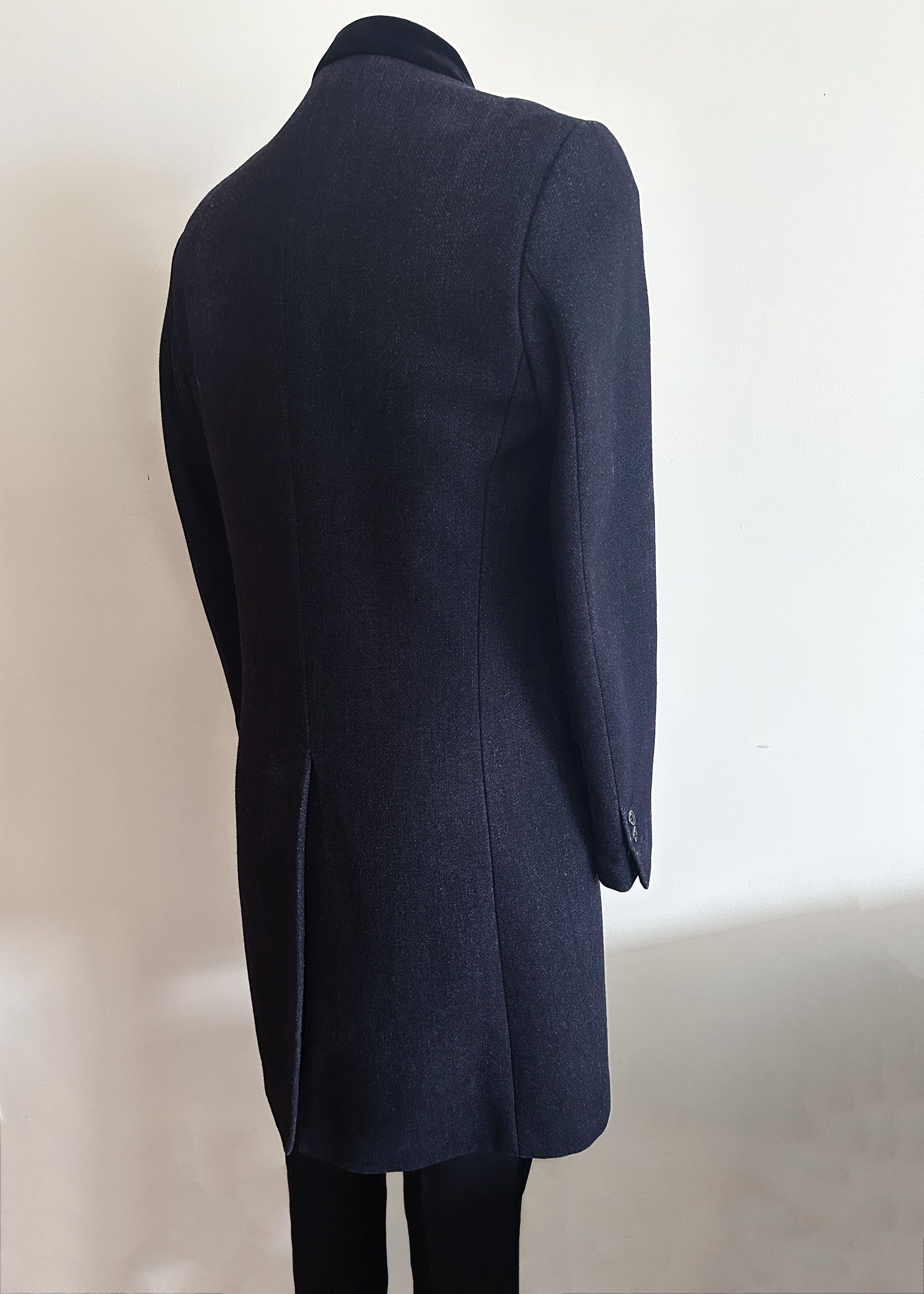 Maison Margiela Topcoat with Velvet Collar A/W 2002/03 Size US M / EU 48-50 / 2 - 2 Thumbnail