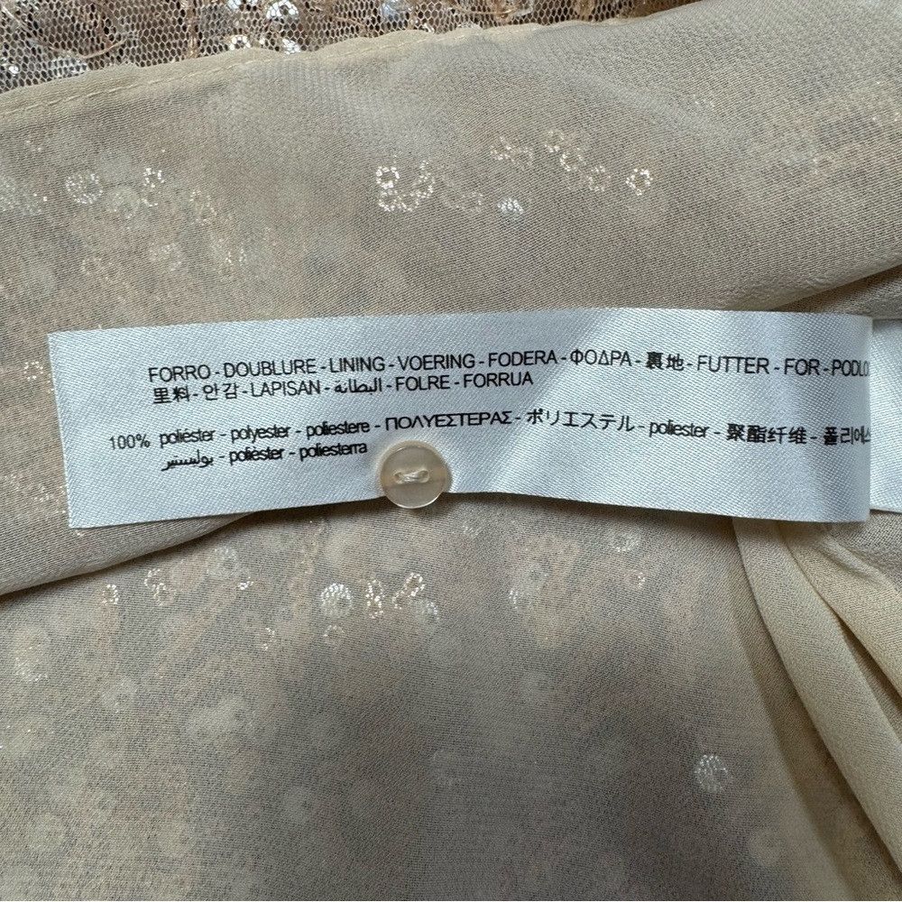 Zara New Zara Sequin Sleeveless Beige Top Size XS Size XS / US 0-2 / IT 36-38 - 8 Thumbnail