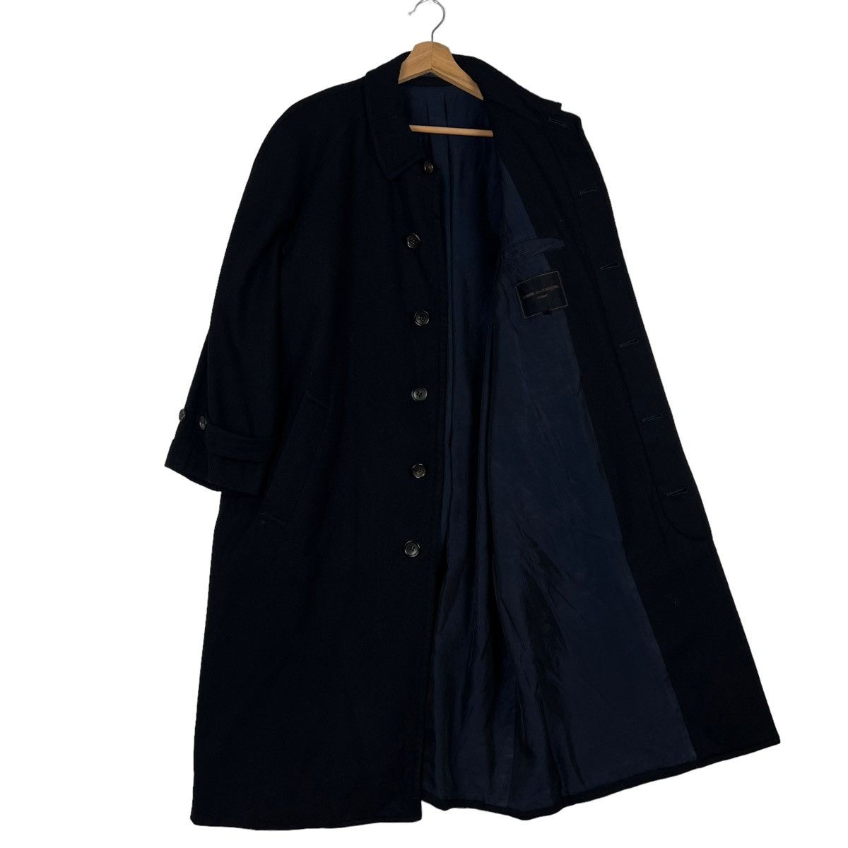 Comme des Garcons 🔥RUNWAY AD1992 FLY COATS LONG JACKET HERRINGBONE WOOL Size US S / EU 44-46 / 1 - 2 Thumbnail
