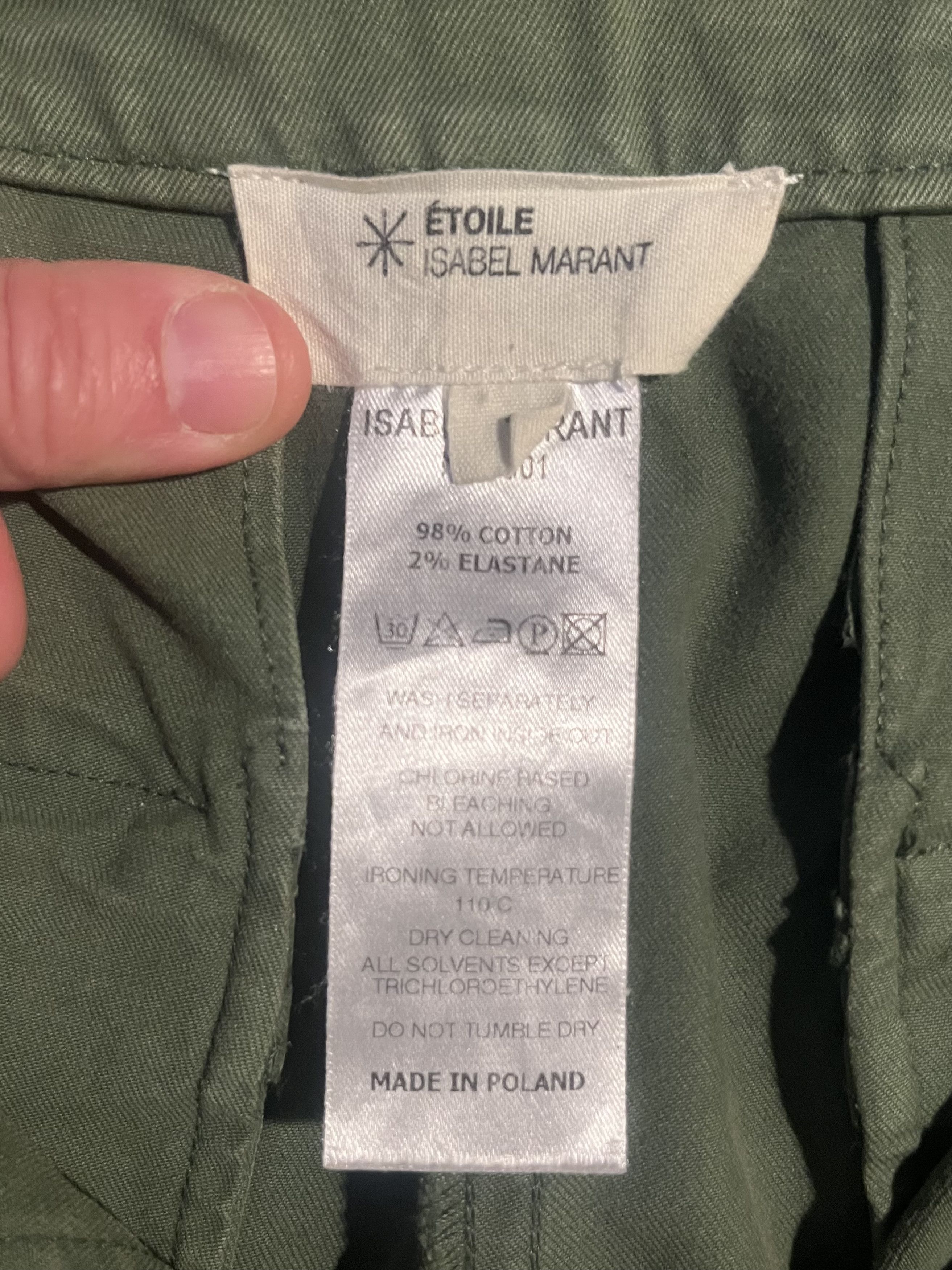 Isabel Marant Etoile Isabel Marant Etoile Khaki Military Pants - Size 1 Size 28" / US 6 / IT 42 - 6 Thumbnail