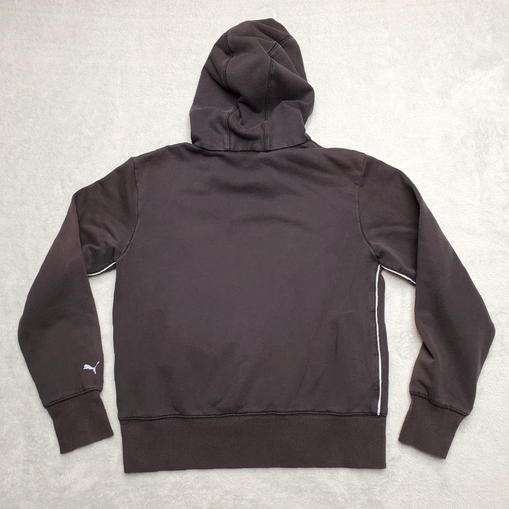 Puma VINTAGE Puma Hoodie Womens M Black Hooded Center Big Logo Sweatshirt Casual Outdoor Mens Womens Girls Boys Size M / US 6-8 / IT 42-44 - 5 Thumbnail