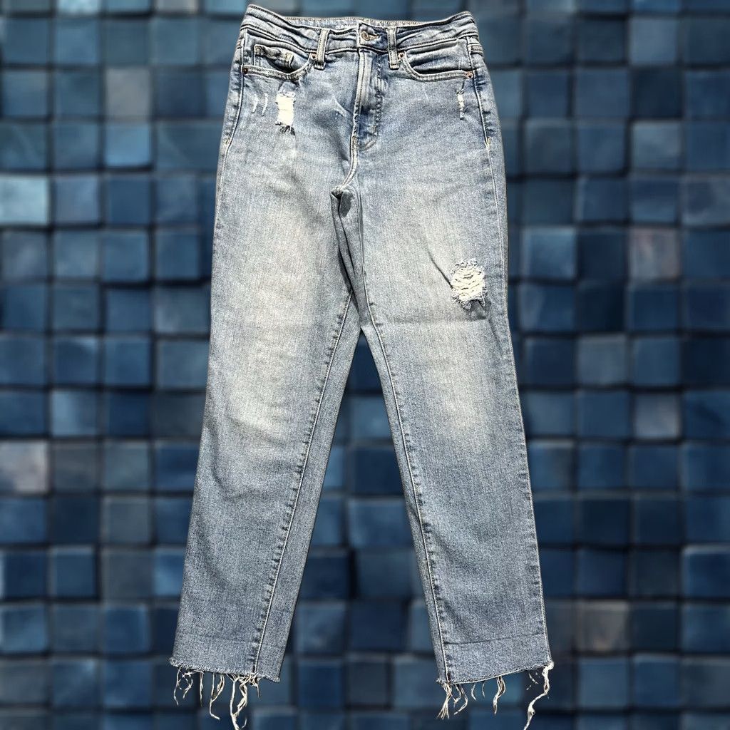 Old Navy Old Navy Jeans Womens 4 Blue Denim High Rise O.G. Straight Secret Smooth Pockets Jeans Size 27" / US 4 / IT 40 - 1 Thumbnail