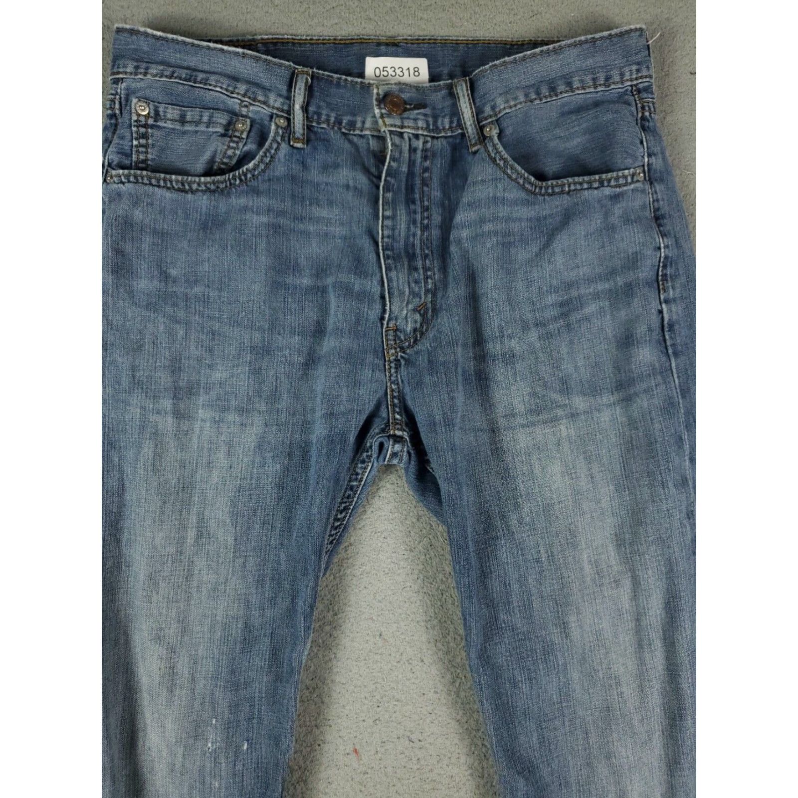 Levi's Levis Mens 505 Straight Leg Jeans Blue 33x30 Casual Denim Pants Size US 33 - 2 Thumbnail