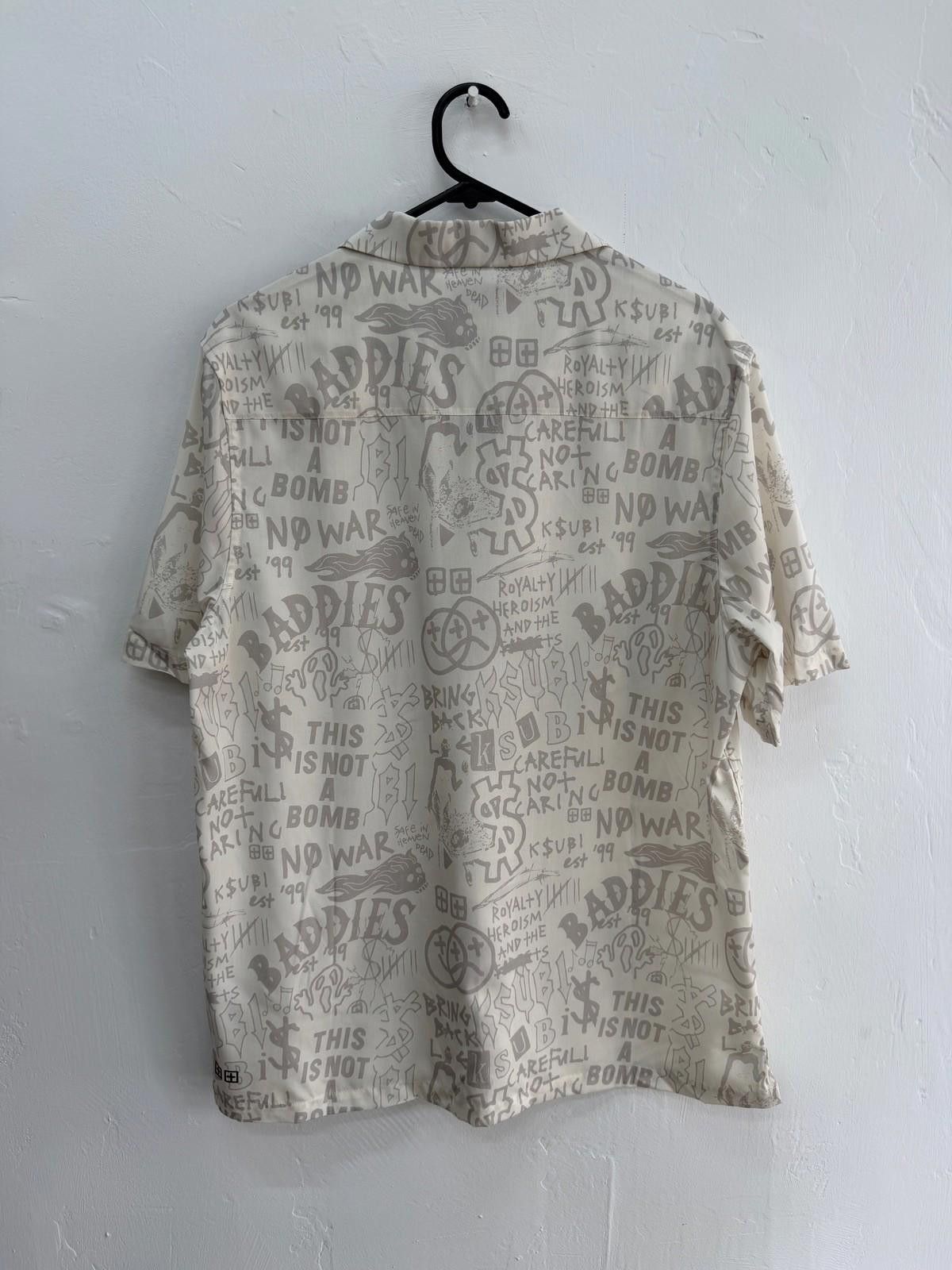 Ksubi new ksubi medium m short sleeve resort shirt baddies grey Size US M / EU 48-50 / 2 - 4 Thumbnail