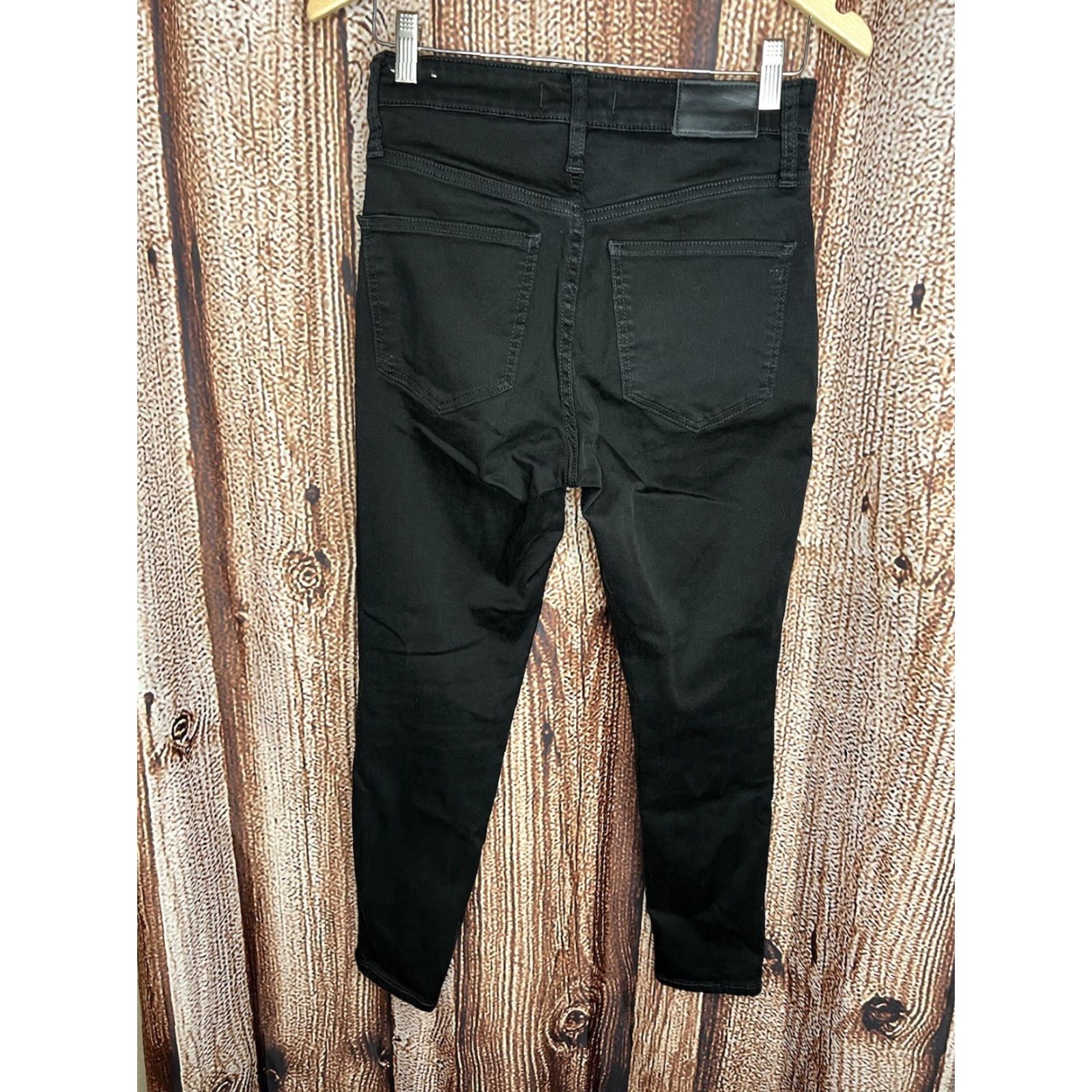 Madewell Madewell Pants Womens 27 Petite Black Curvy High-Rise Skinny Size 27" / US 4 / IT 40 - 2 Thumbnail