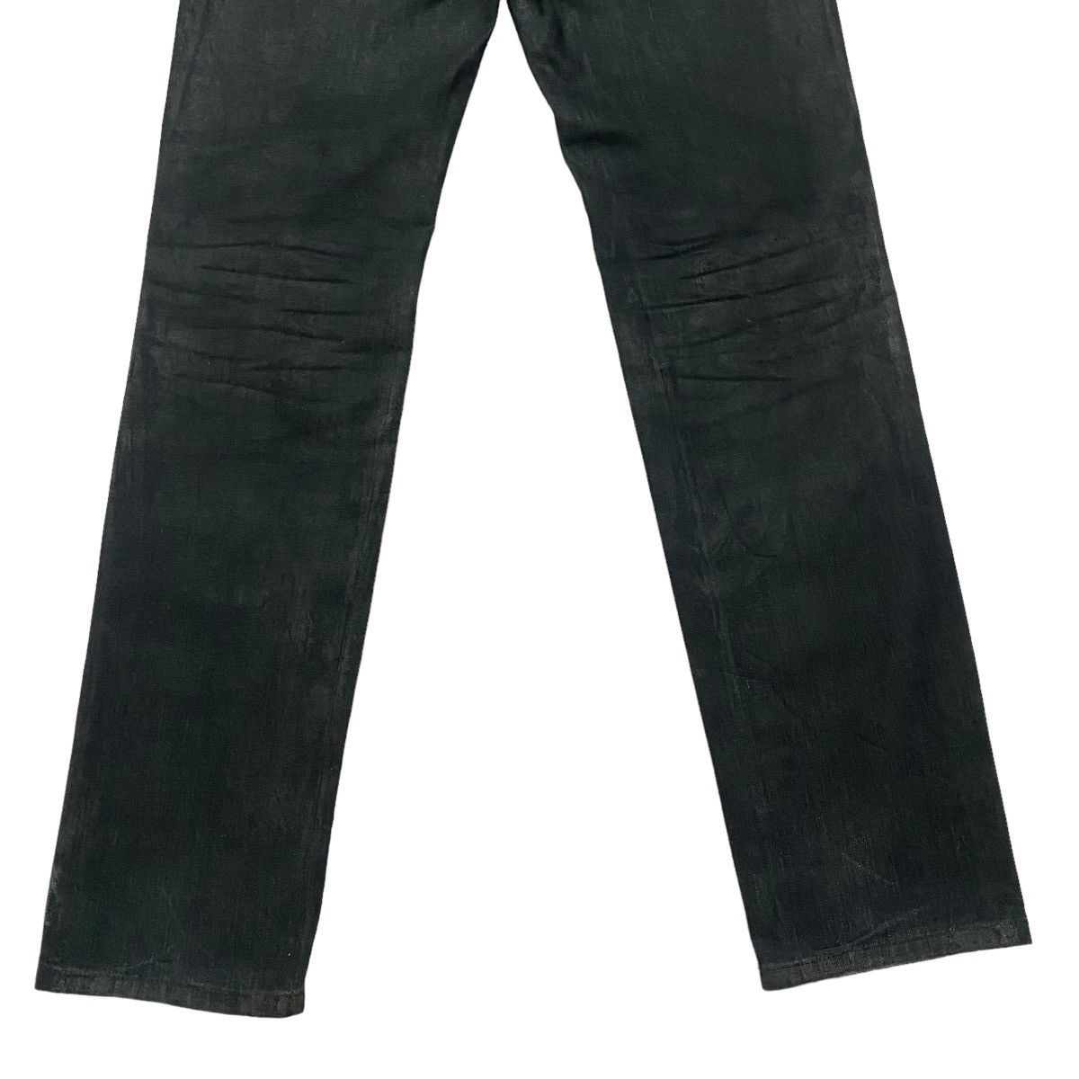 John Galliano John Galliano Black Dust Waxed Denim Jeans Size US 30 / EU 46 - 12 Thumbnail