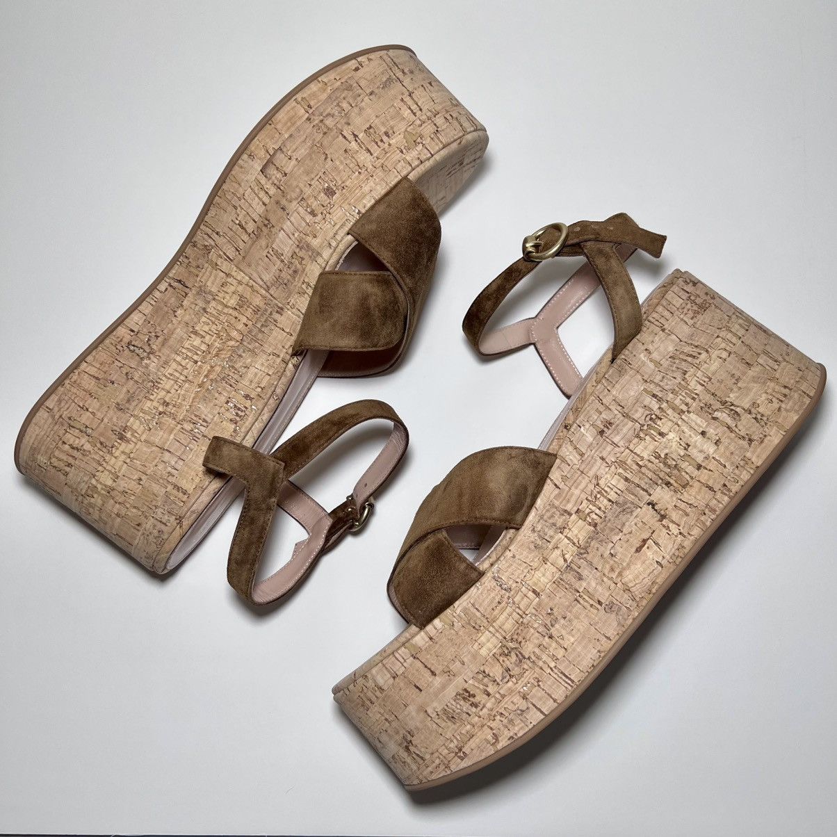 Gianvito Rossi Gianvito Rossi Bebe Wedge Platform Sandals Size US 11 / IT 41 - 2 Thumbnail