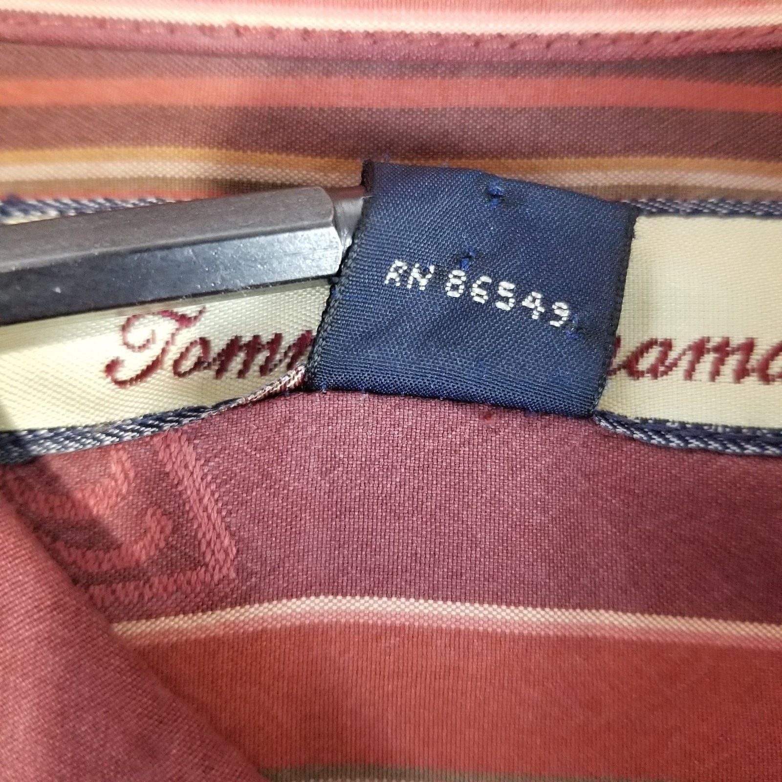 Tommy Bahama Tommy Bahama Shirt Mens Large Red Striped Jacquard Paisley Size US L / EU 52-54 / 3 - 4 Thumbnail