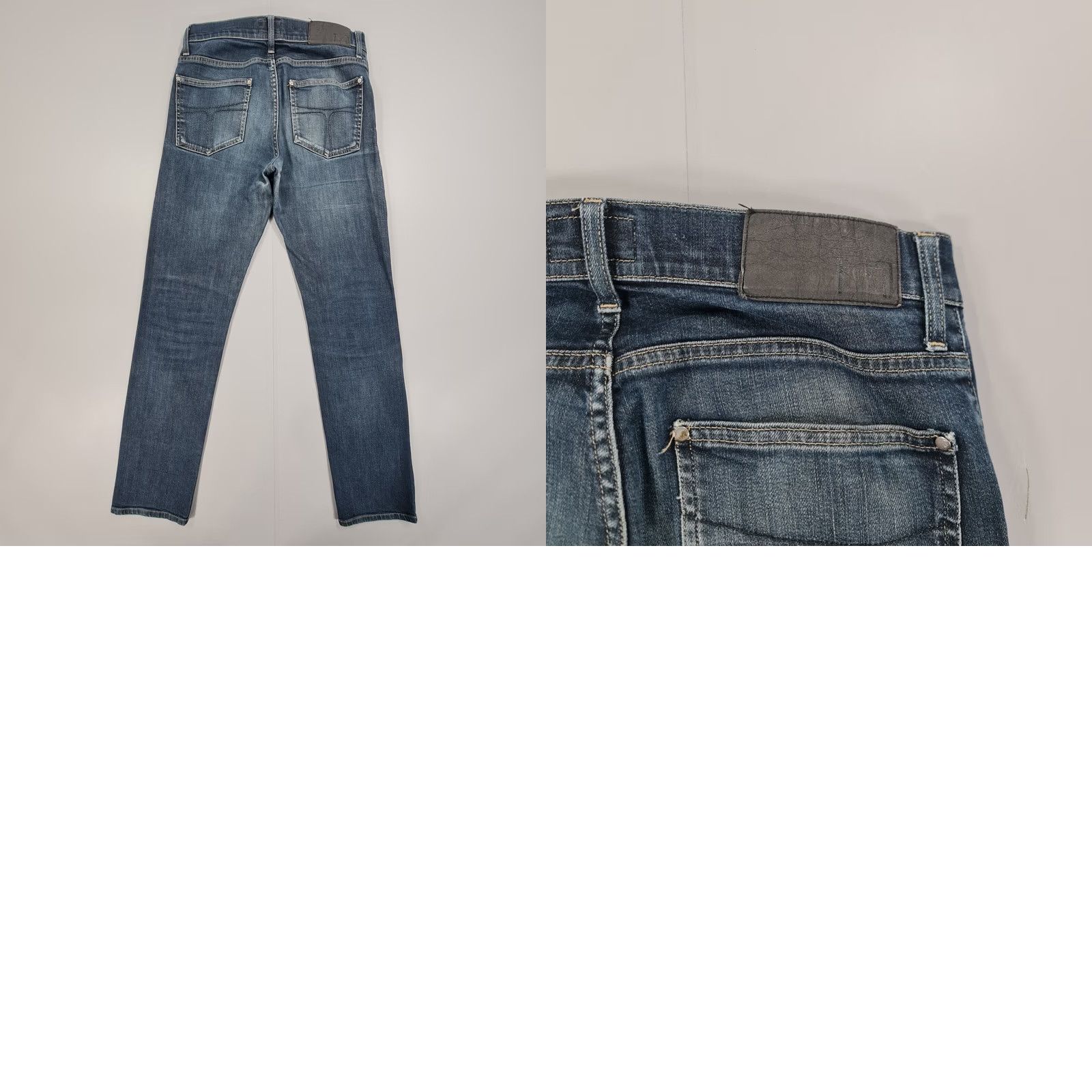 Tiger of Sweden Tiger of Sweden Jeans Blue W28 L30 Slim Fit Zip Stretch IGGY Mens Jeans Slash Skinny Denim 5-Pocket Pockets Distressed Modern Slim Wearable Vintage No Size US 28 / EU 44 - 8 Thumbnail