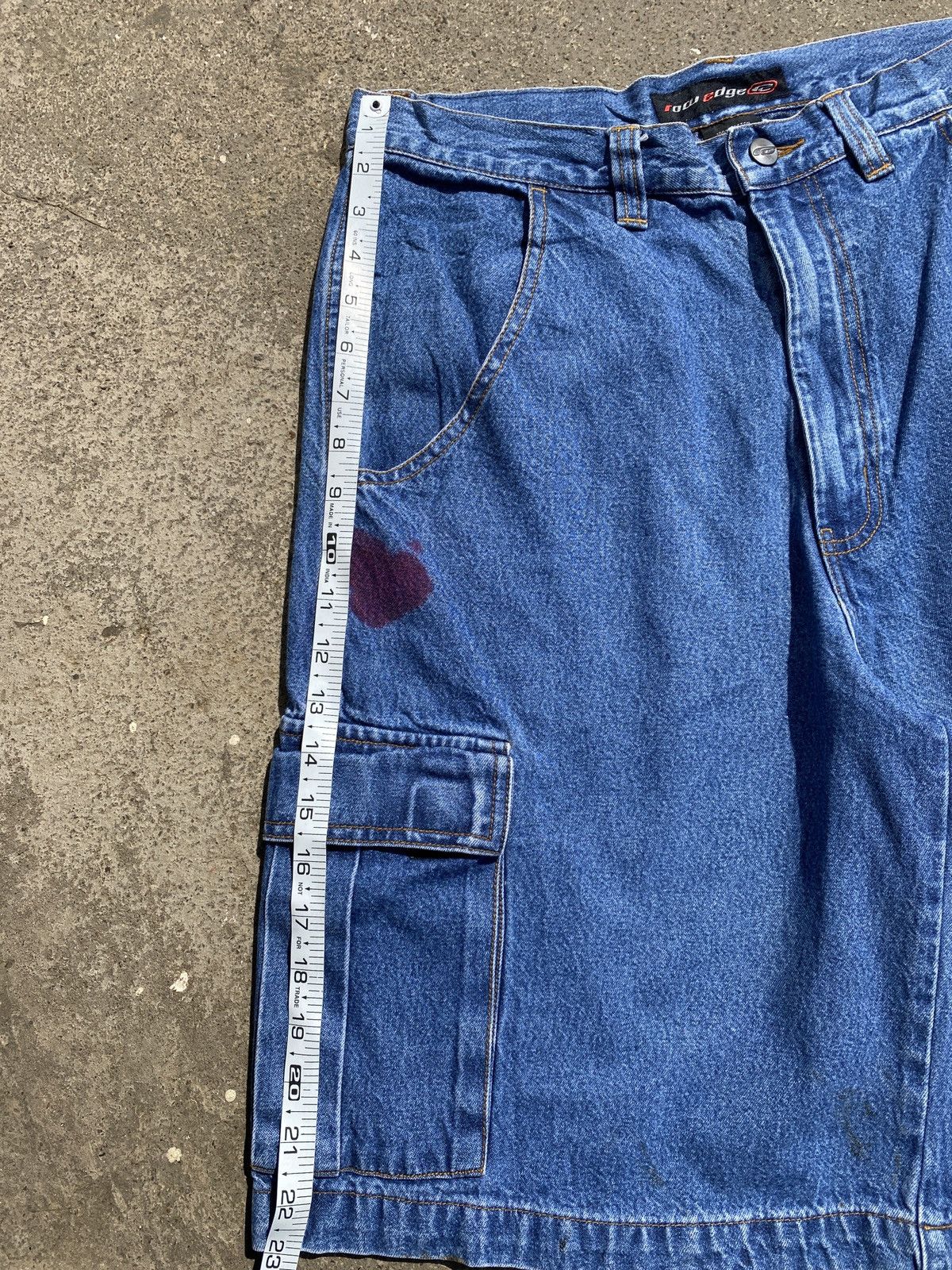 JNCO × Vintage ROW edge Denim Baggy short Size US 32 / EU 48 - 4 Thumbnail