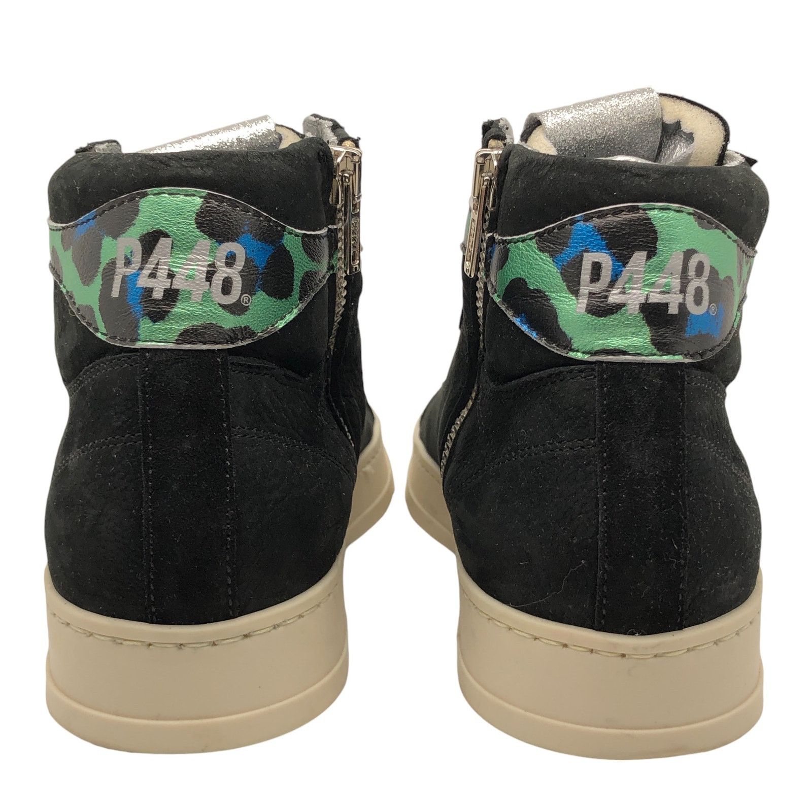 P448 P448 Womens Size 36 US 6/6.5 Taylor High Top Sneakers Black Size US 6 / IT 36 - 4 Thumbnail