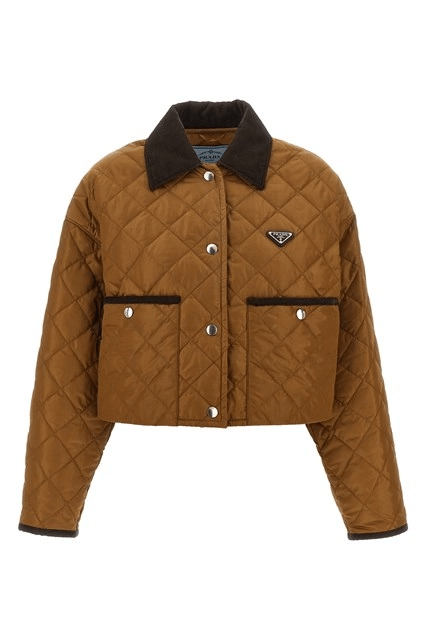 Prada PRADA Quilted Brown Jacket New And Authentic Size ONE SIZE - 3 Thumbnail