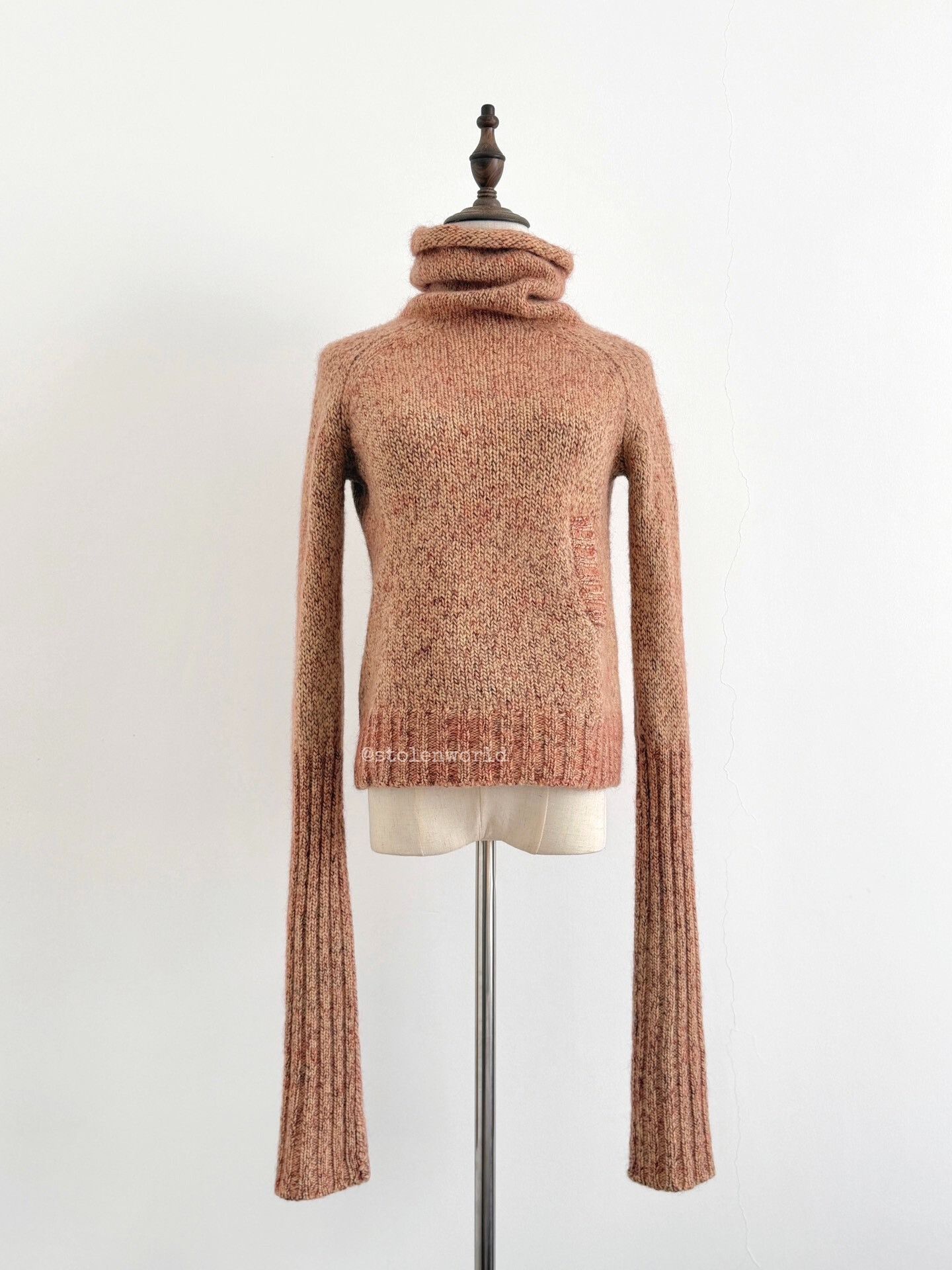 Y's pink knit turtleneck sweater with pocket Size S / US 4 / IT 40 - 1 Thumbnail