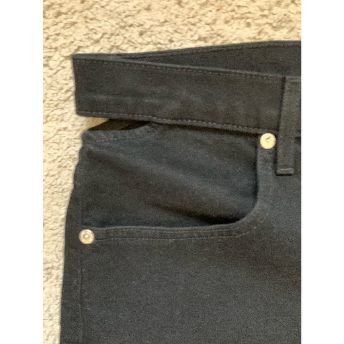 Helmut Lang HELMUT LANG BLACK CUT OUT STRAIGHT JEANS Size US 31 - 16 Thumbnail