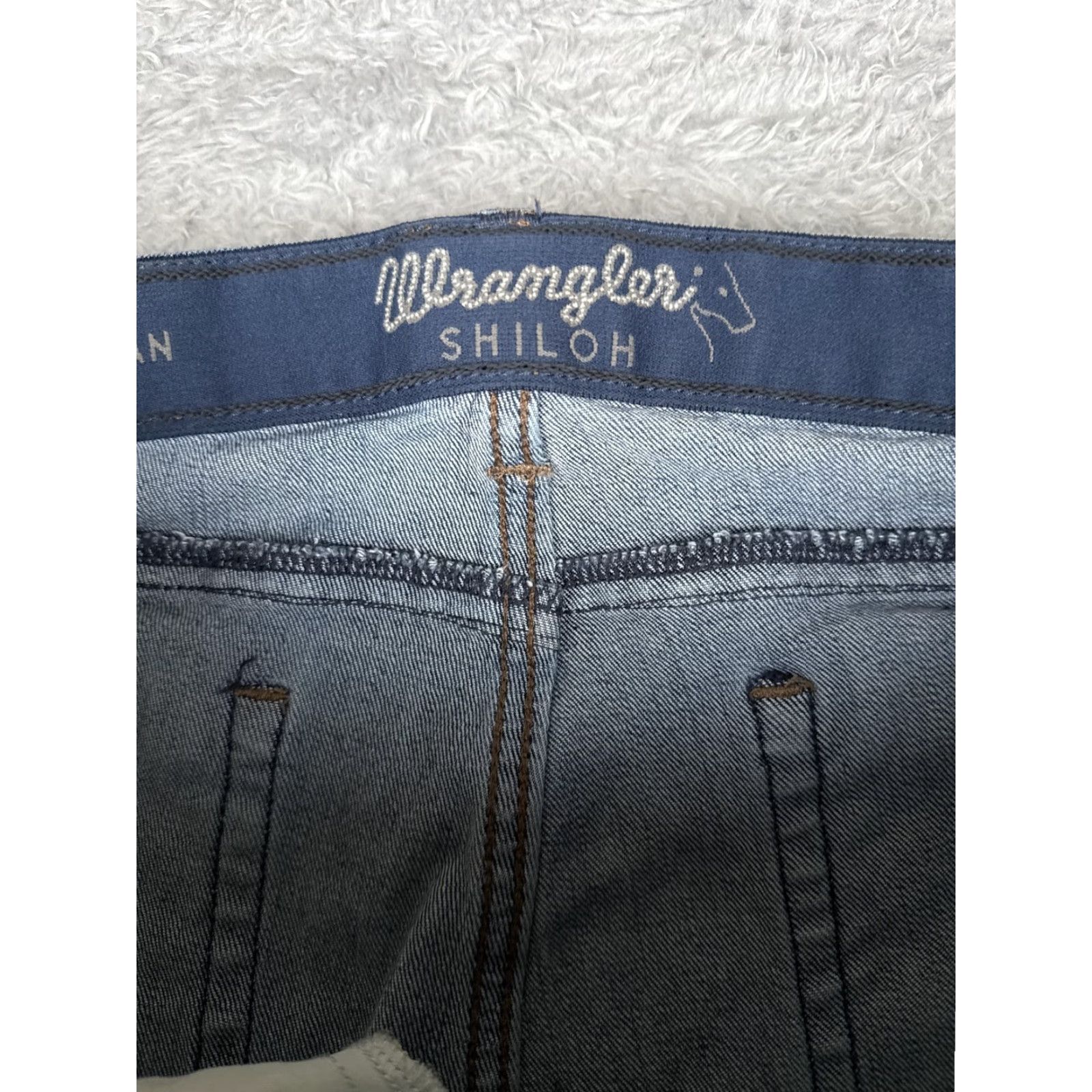Wrangler Wrangler Shiloh Jeans Straight Junior 15 Blue Mid Rise Denim 36x32 Vintage No Size 36" / US 14 / IT 50 - 6 Thumbnail