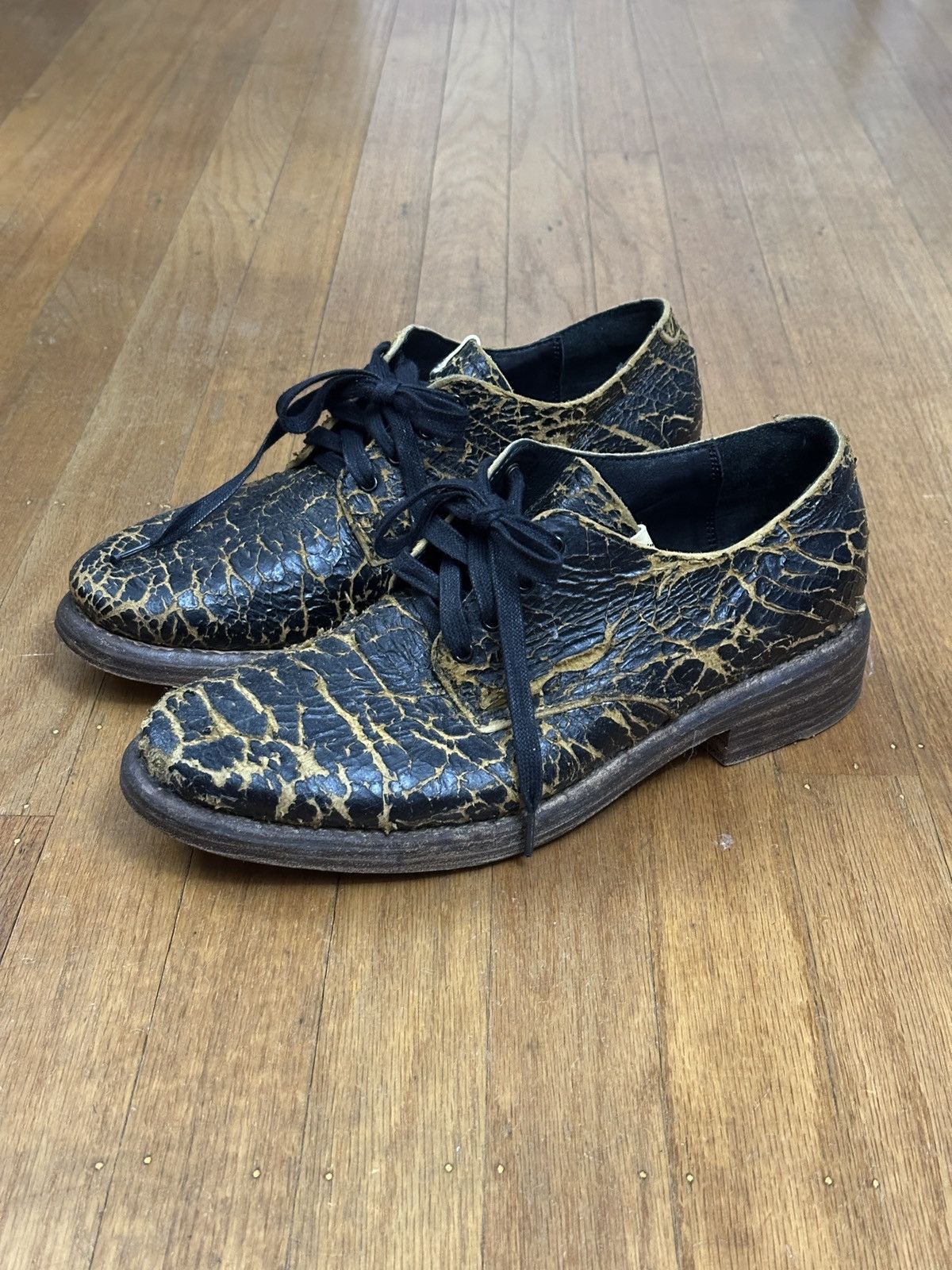 Visvim Rare Distressed Hammond Folk Derby Oxford shoes Size US 8.5 / EU 41-42 - 4 Thumbnail