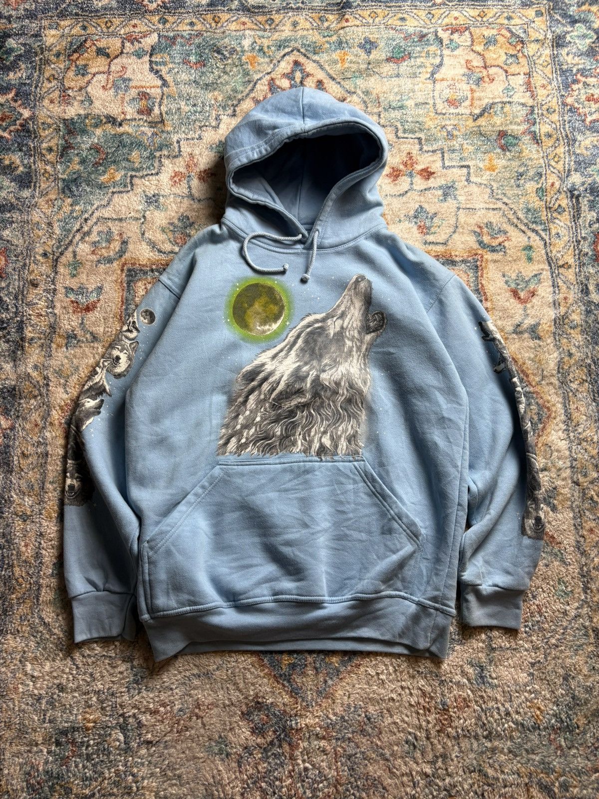 Vintage Wolf Animal Pullover Hoodie Large Size US L / EU 52-54 / 3 - 1 Thumbnail