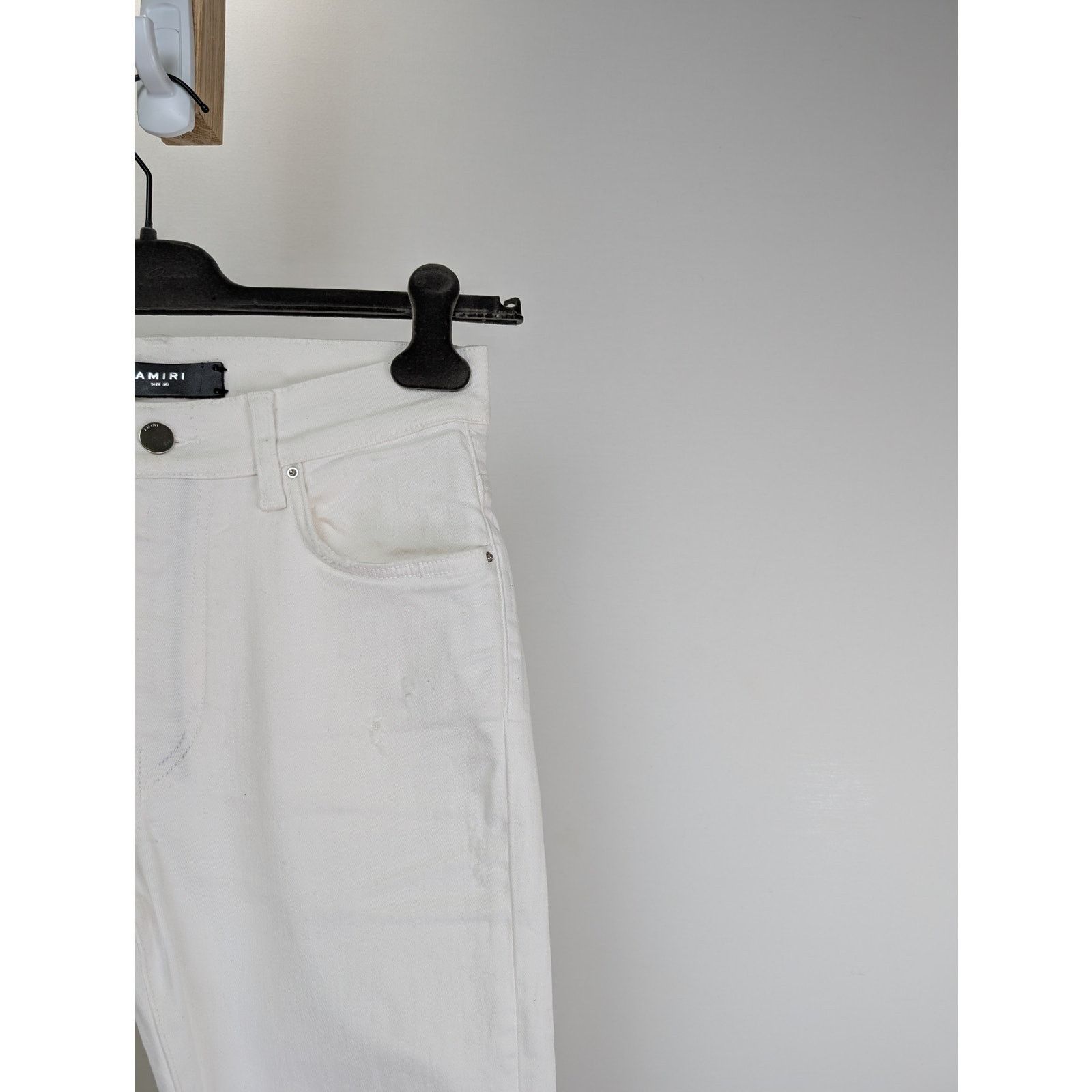 Amiri o1rshd1 Broken Jean in White Size US 30 / EU 46 - 5 Thumbnail