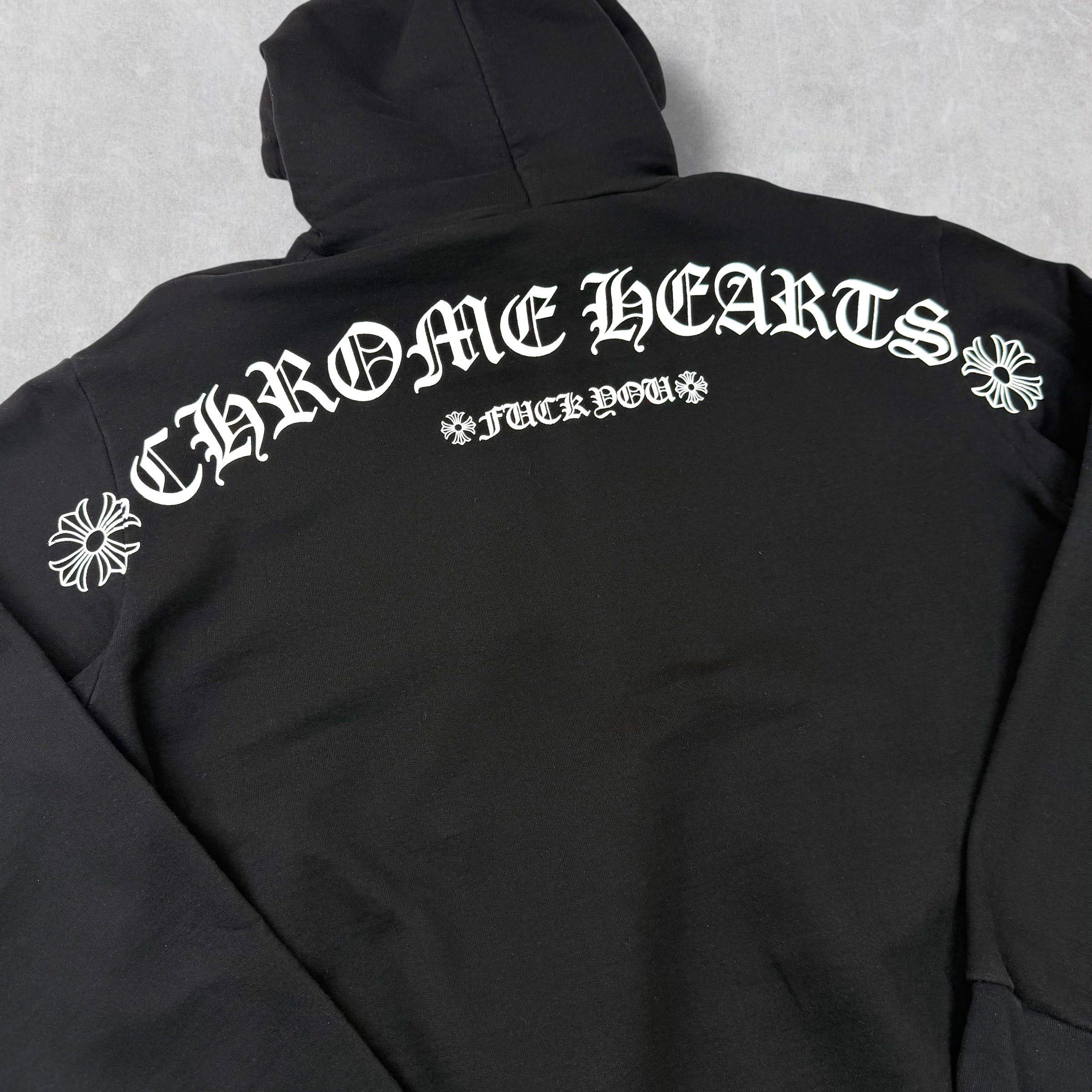 Chrome Hearts Chrome Hearts Black T-bar Hoodie L Size US L / EU 52-54 / 3 - 4 Thumbnail