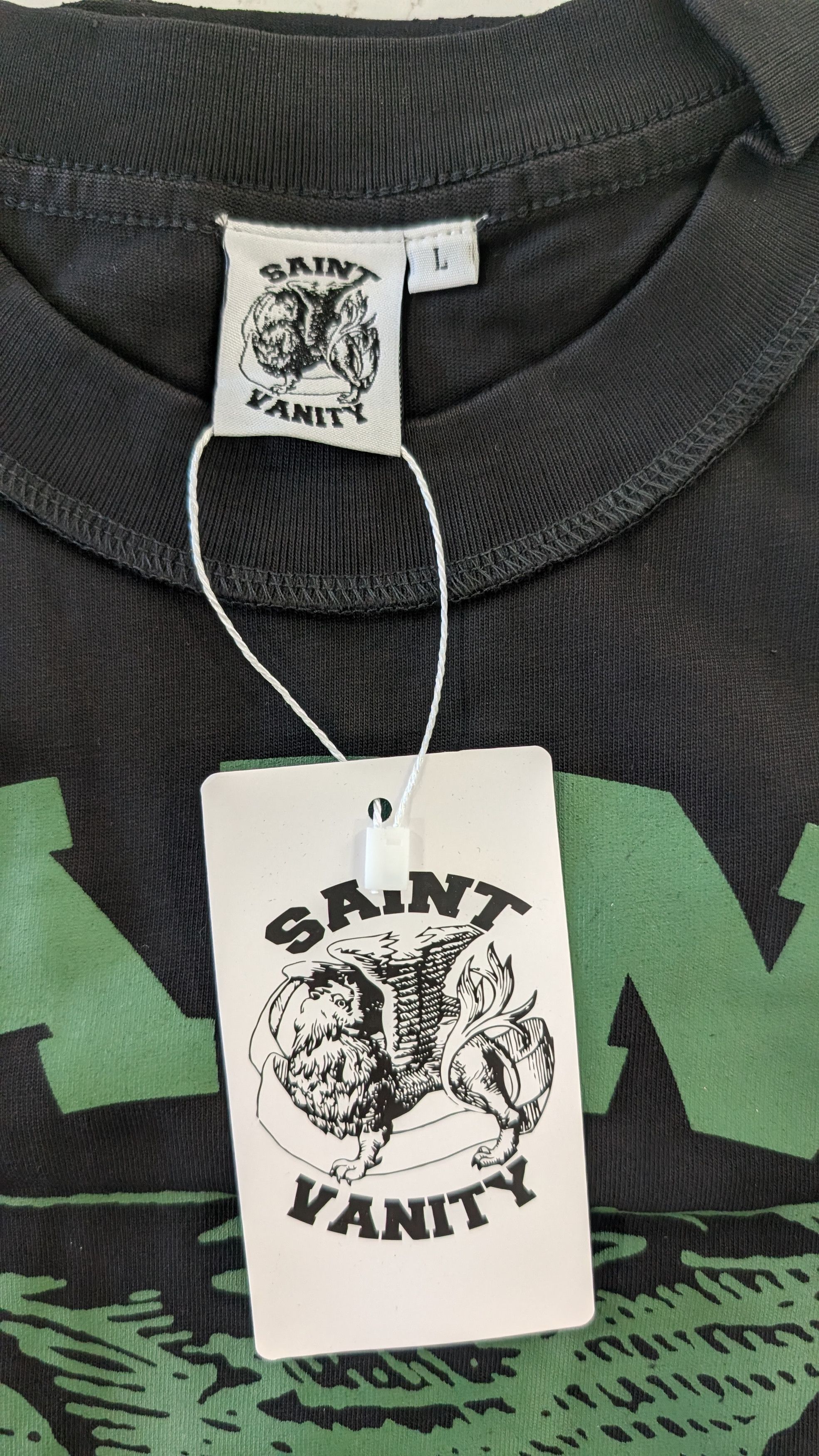 Saint Vanity Saint Vanity Griffin Logo T-Shirt Black Size L Size US L / EU 52-54 / 3 - 7 Thumbnail