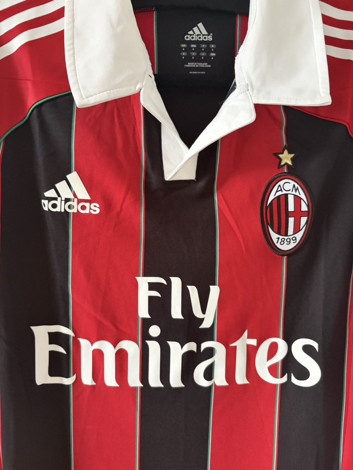 AC Milan adidas 2012/2013 domowa wersja zawodnicza — zdjęcie 2