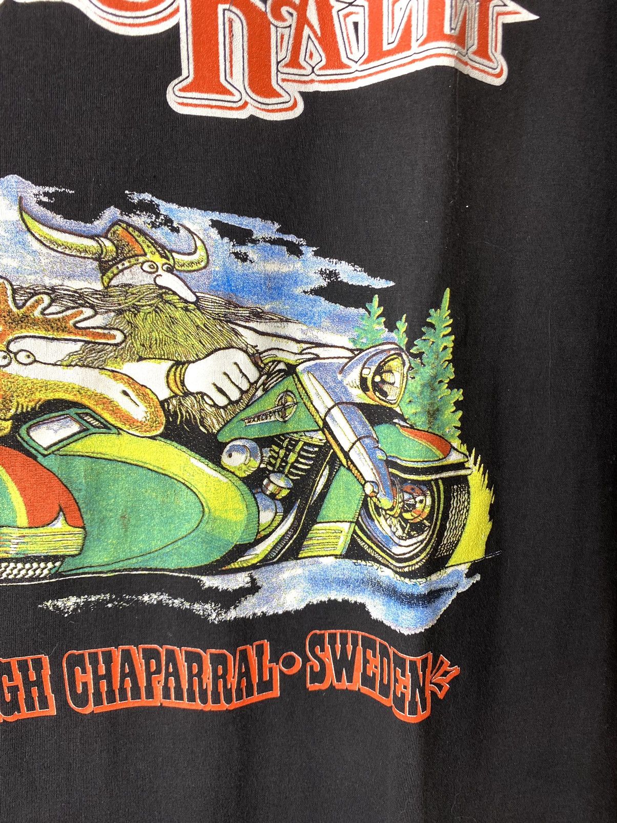 Harley Davidson Rare! Vintage 1997 Rally Harley Davidson T Shirt Size US XL / EU 56 / 4 - 4 Thumbnail