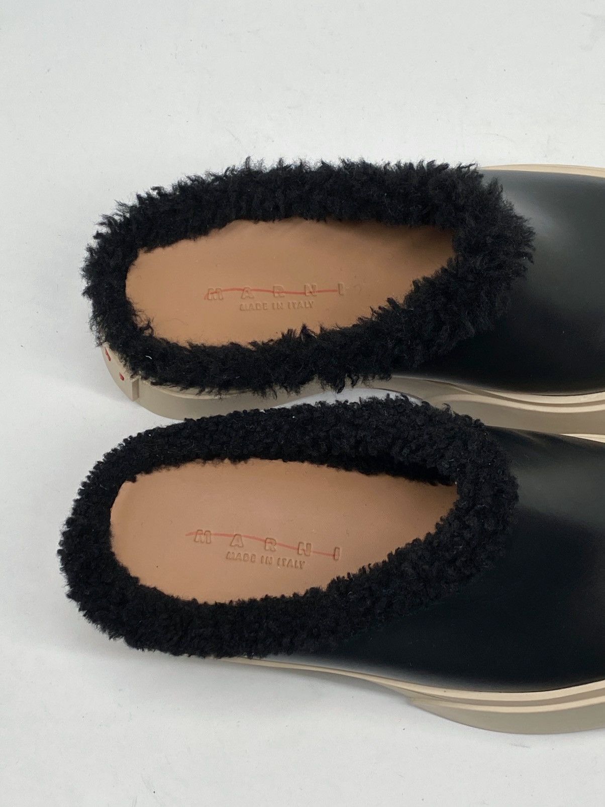 Marni Marni Pablo Leather Shearling Mule Sneakers size 36 Size US 6 / IT 36 - 7 Thumbnail