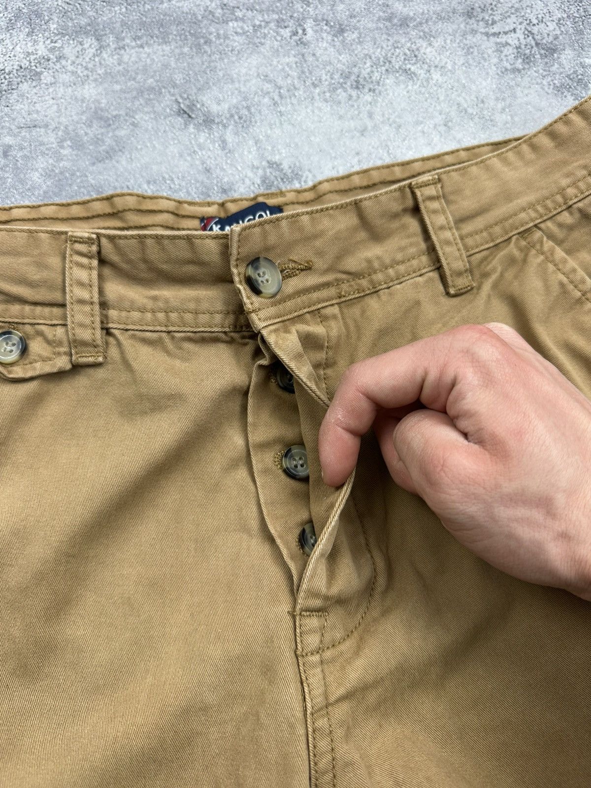 Kangol Vintage Kangol Rap Shorts Beige Rare Y2K Embroidered Logo Size US 34 / EU 50 - 10 Thumbnail