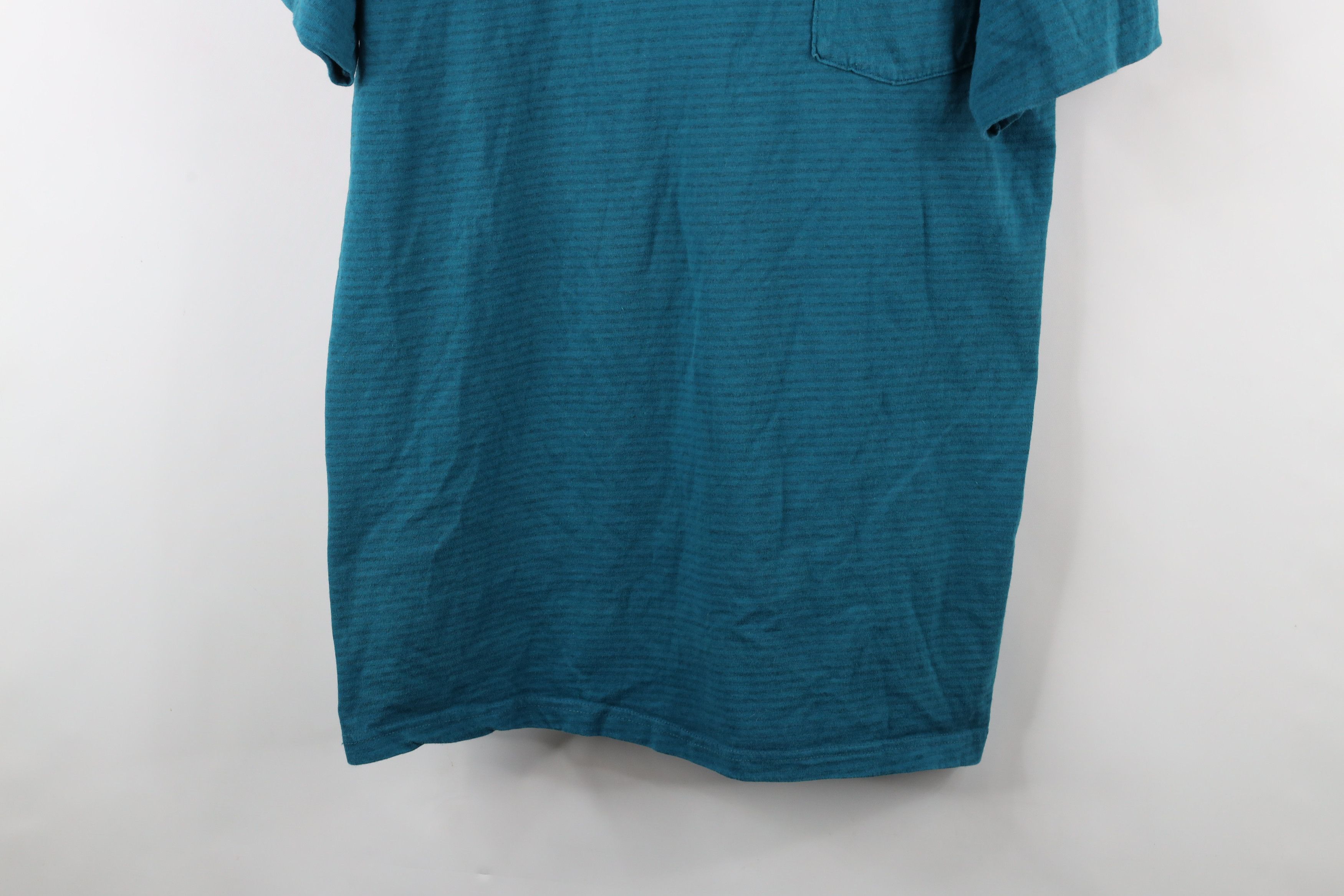 Vintage Vintage 90s Streetwear Striped Pocket T-Shirt Cotton USA Size US L / EU 52-54 / 3 - 3 Thumbnail